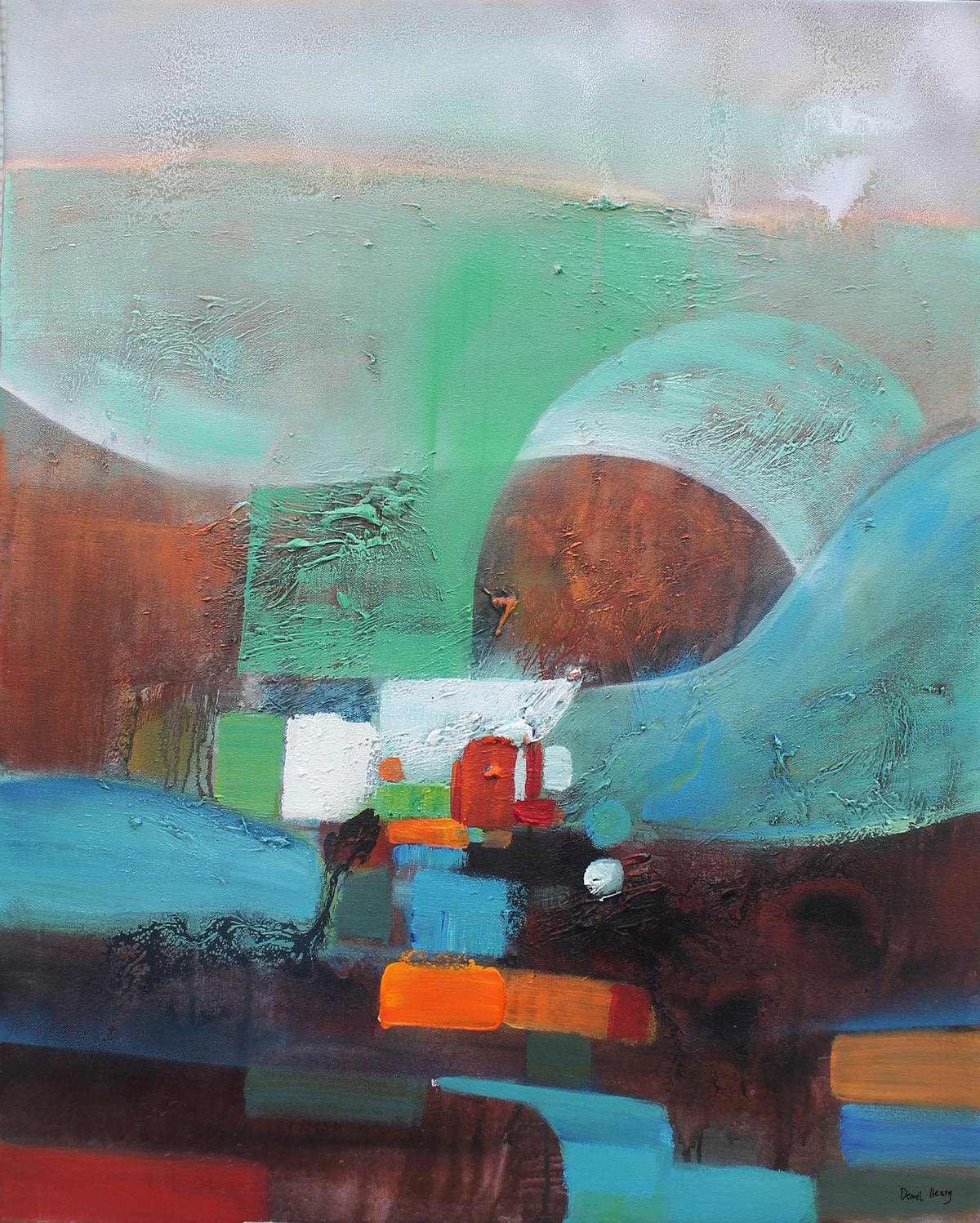 Abstract Painting, Cubism, Canvas Art, Abstract Art, Contemporary Painting, Wall Art, Original Artwork, Kitchen Sign, Large Canvas Art