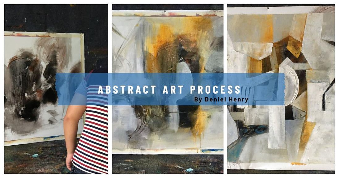 Deniel Henry's Abstract Art Process: From Strokes to Shapes