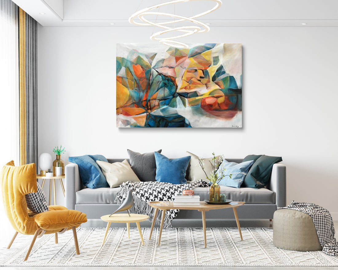 Choosing Abstract and Contemporary Hand Painted Paintings for Modern Living Room Decor