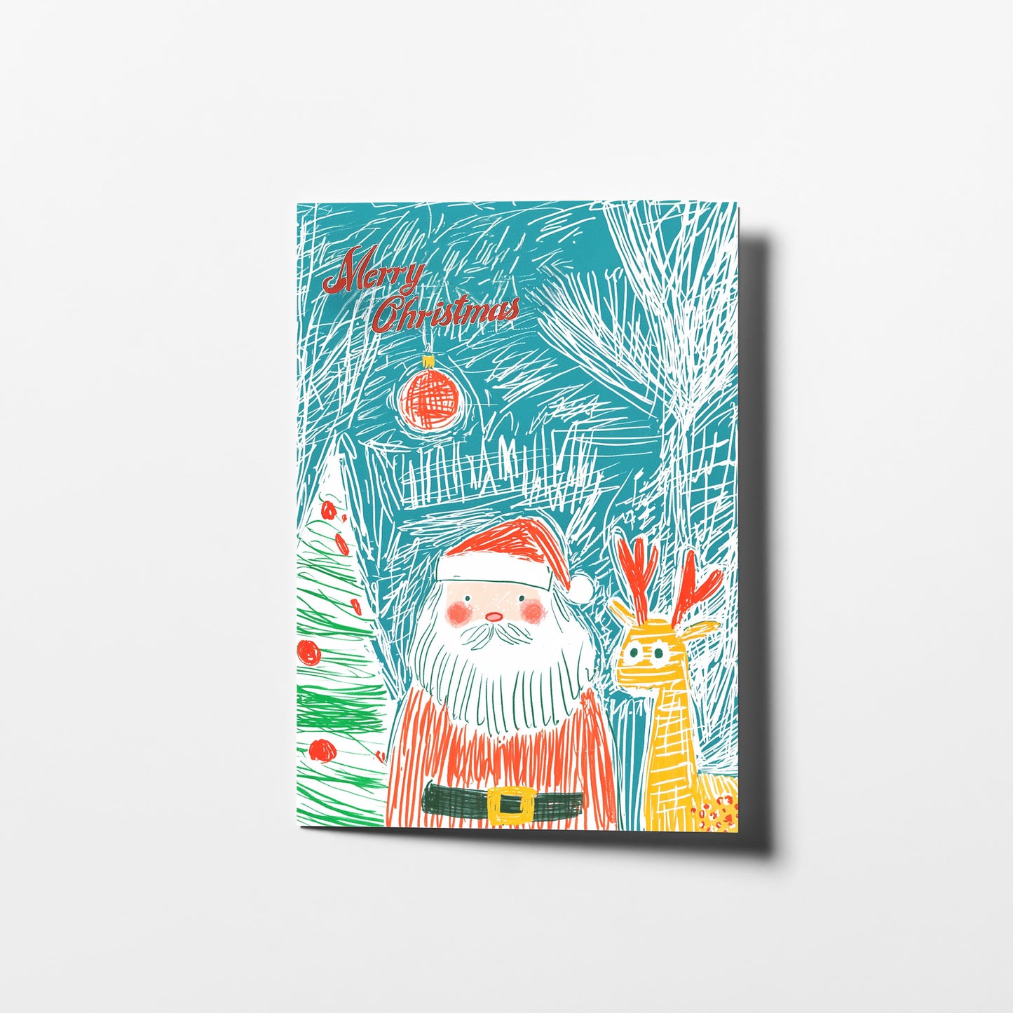 Deniel Henry Christmas Cards | Crayon Art Holiday Cards | Digital Download