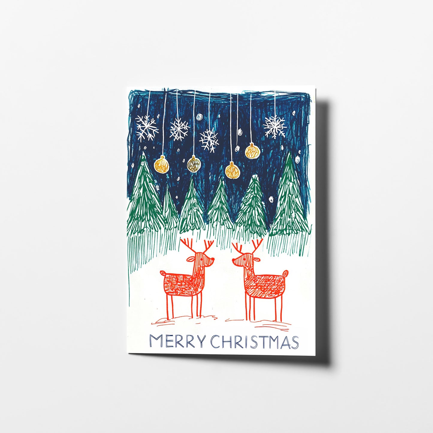 Hand-Drawn Christmas Cards | Crayola Christmas | Digital Download