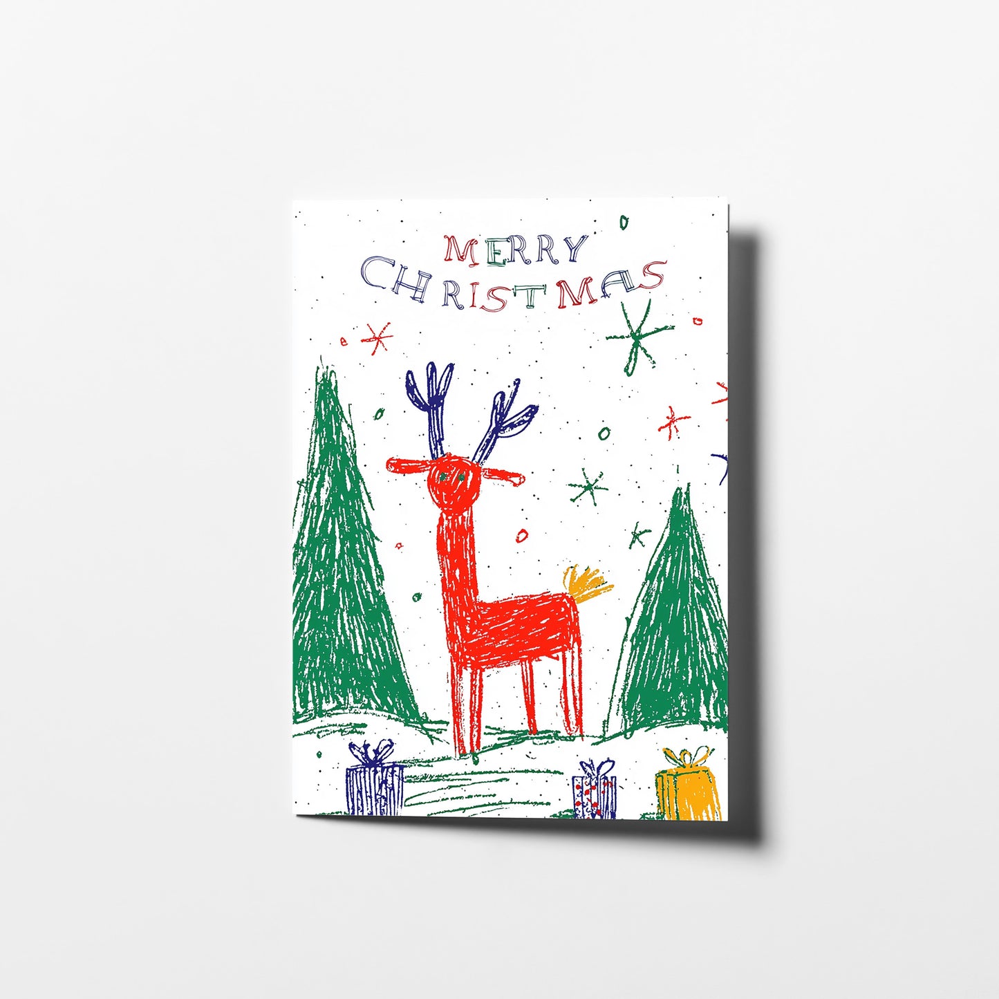 Colorful Christmas Card Set | Printable Holiday Cards | Instant Download