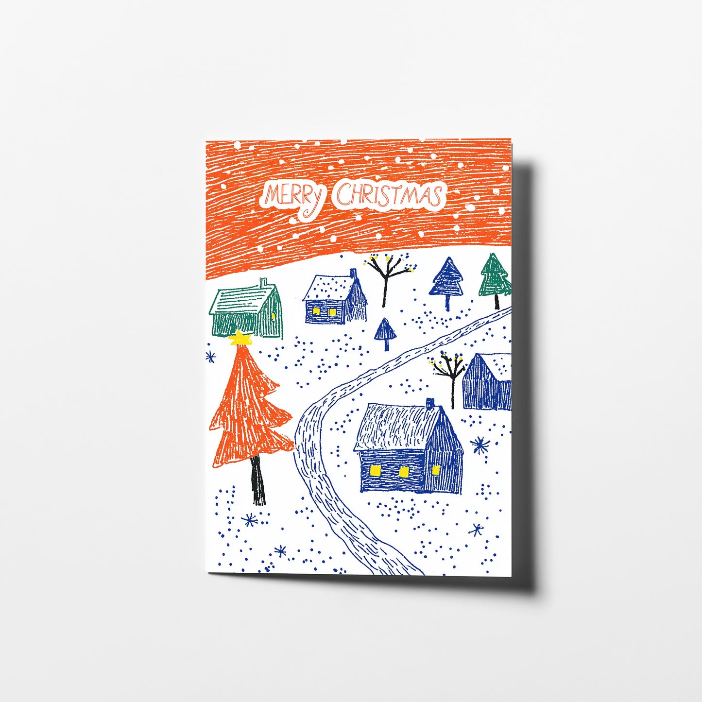 Colorful Christmas Card Set | Printable Holiday Cards | Instant Download