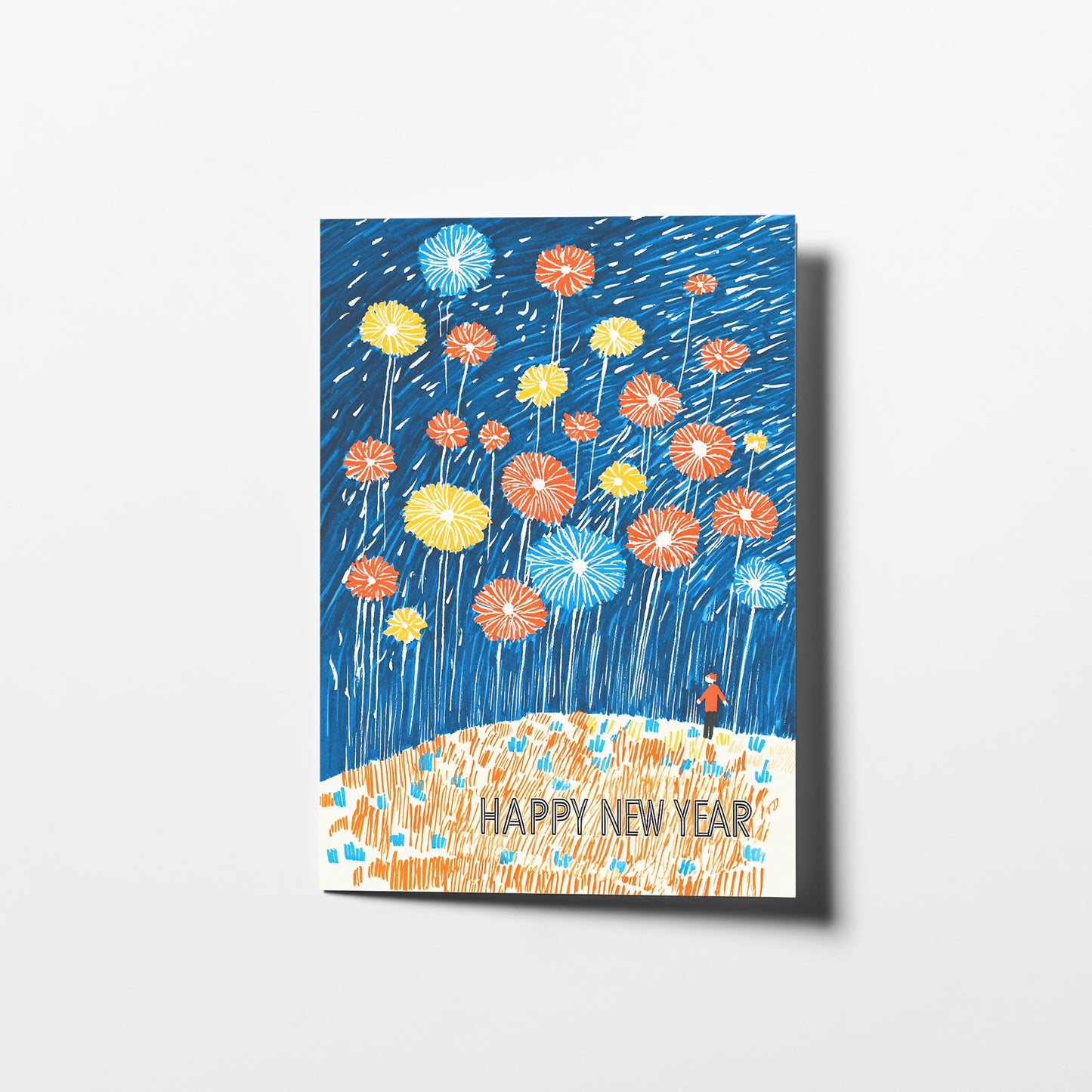 Fireworks & Cityscape Cards | Set of 10 | Digital New Year Cards