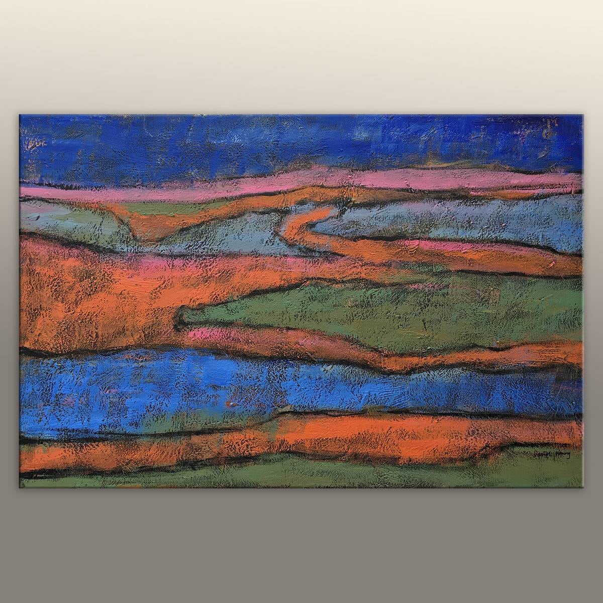 Original Abstract Art, Contemporary Art, Large Oil Painting, Wall Decor, Painting Abstract, Bedroom Wall Decor, Canvas Painting, Landscape