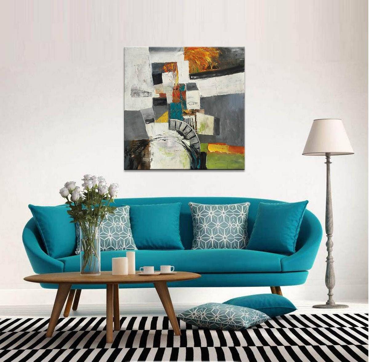 Abstract Oil Painting, Modern Wall Art, Large Abstract Painting, Original Abstract Art, Abstract Canvas Painting, Contemporary Painting