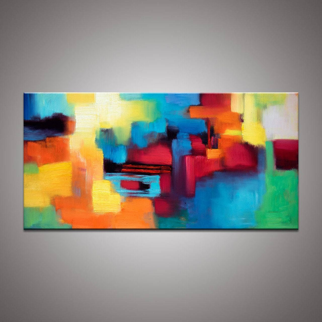 Abstract Art, Large Oil Painting, Canvas Painting, Large Wall Art Painting, Contemporary Art, Bathroom Sign, Original Abstract Art