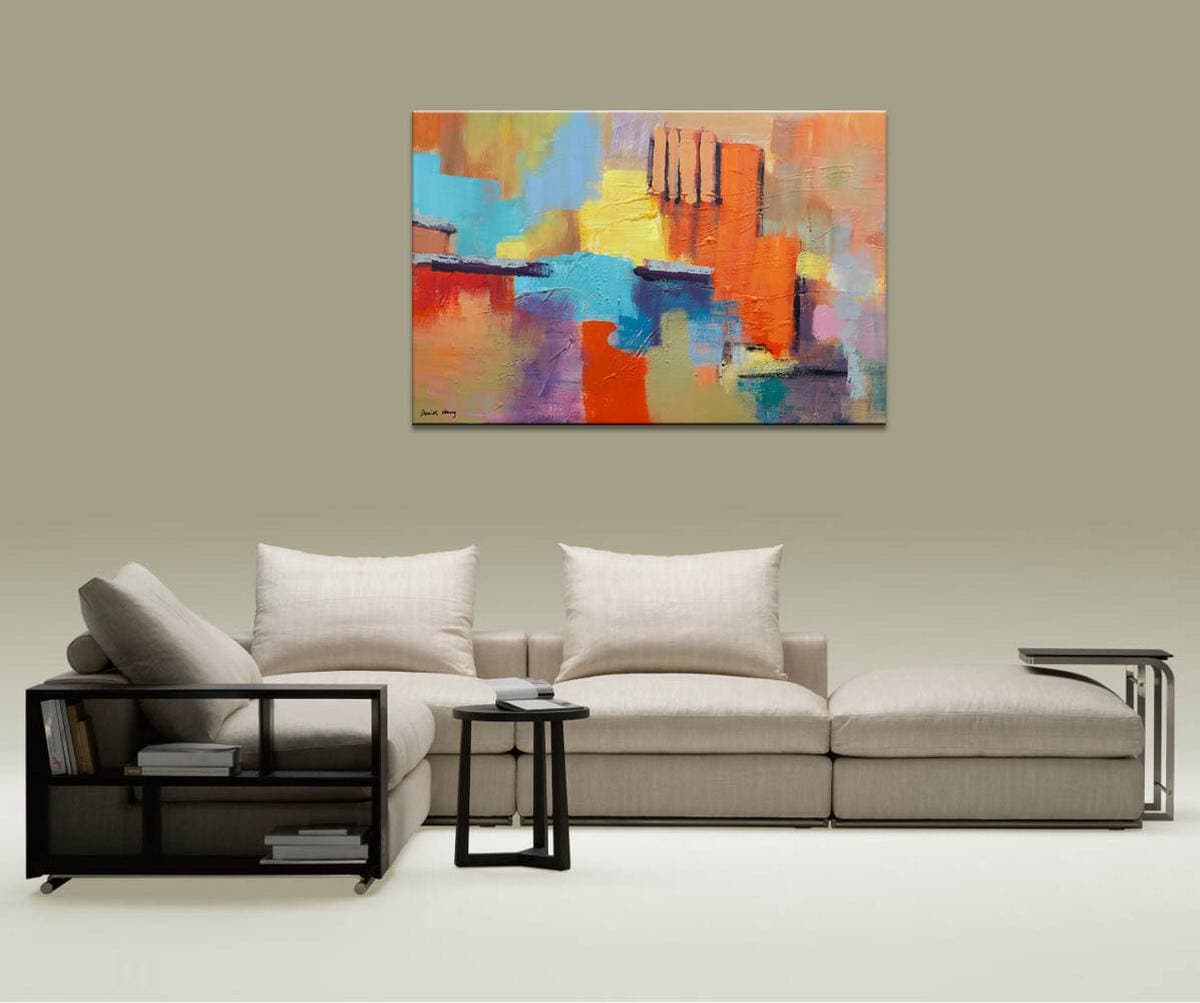 Abstract Painting, Original Abstract Art, Canvas Art, Large Canvas Painting, Modern Painting, Kitchen Wall Decor, Large Abstract Wall Art