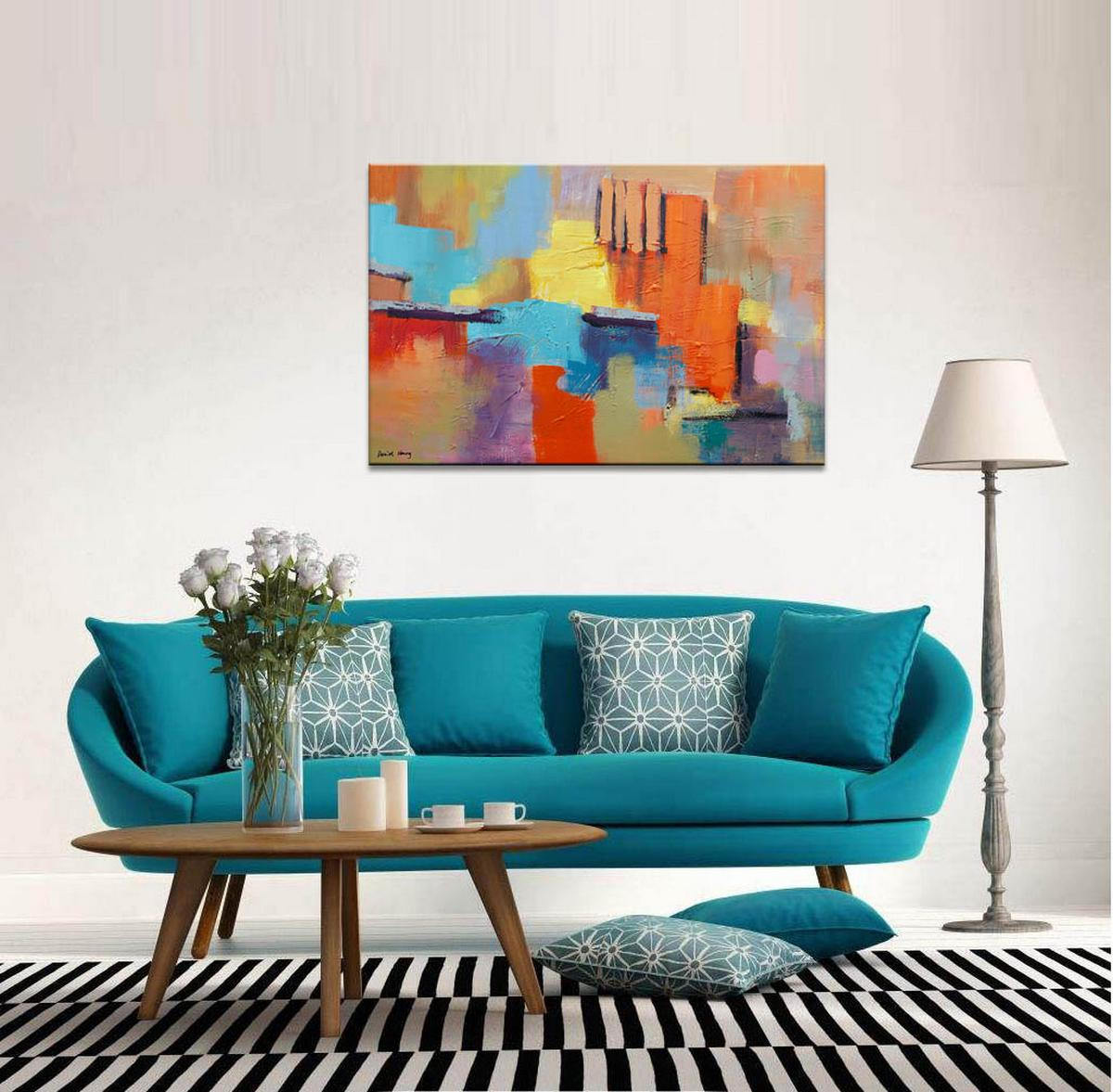 Abstract Painting, Original Abstract Art, Canvas Art, Large Canvas Painting, Modern Painting, Kitchen Wall Decor, Large Abstract Wall Art