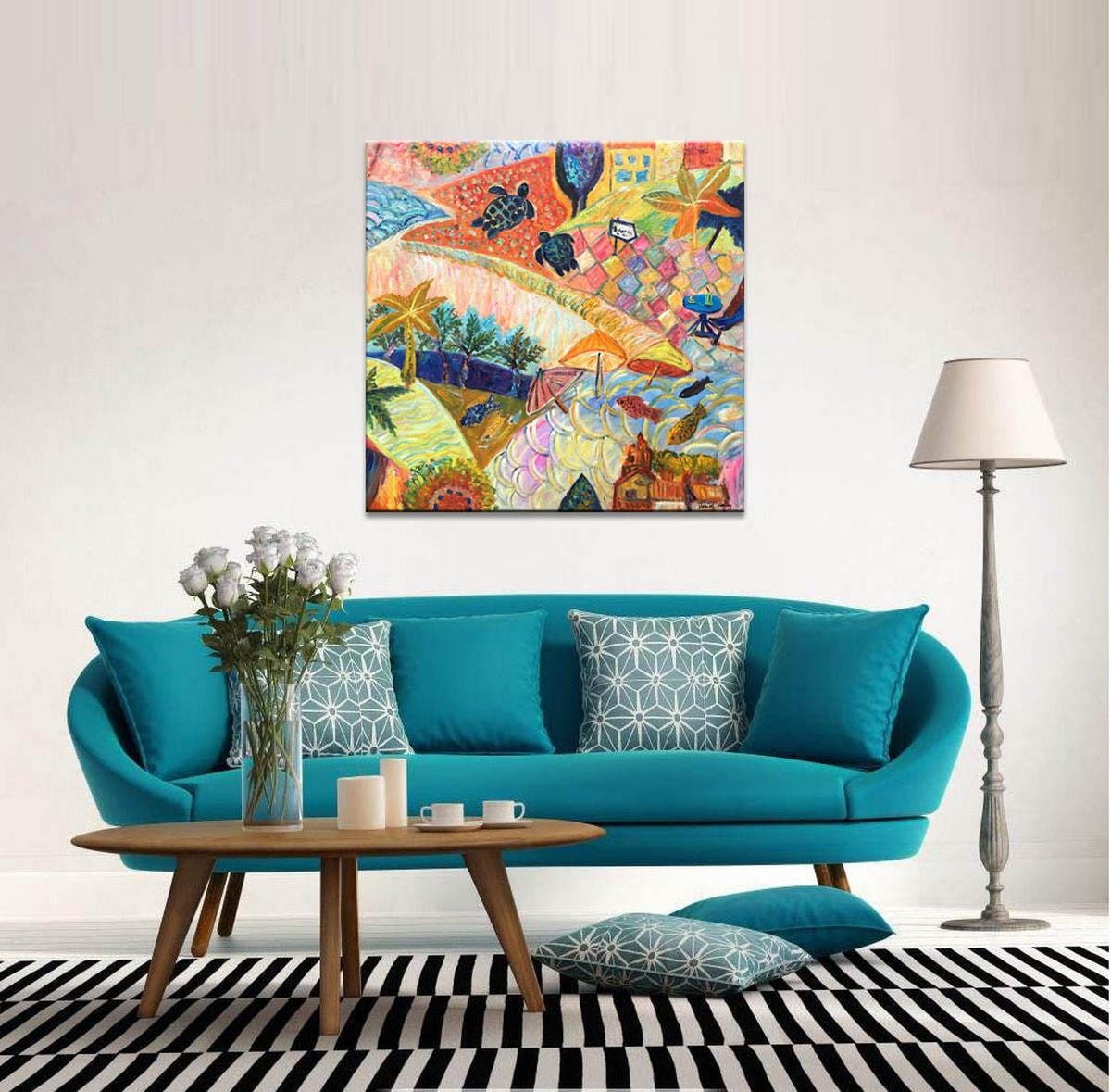 Oil Painting Square, Large Canvas Painting, Abstract Art, Abstract Canvas Painting, Wall Art, Original Art, Modern Art, Kids Room Decor