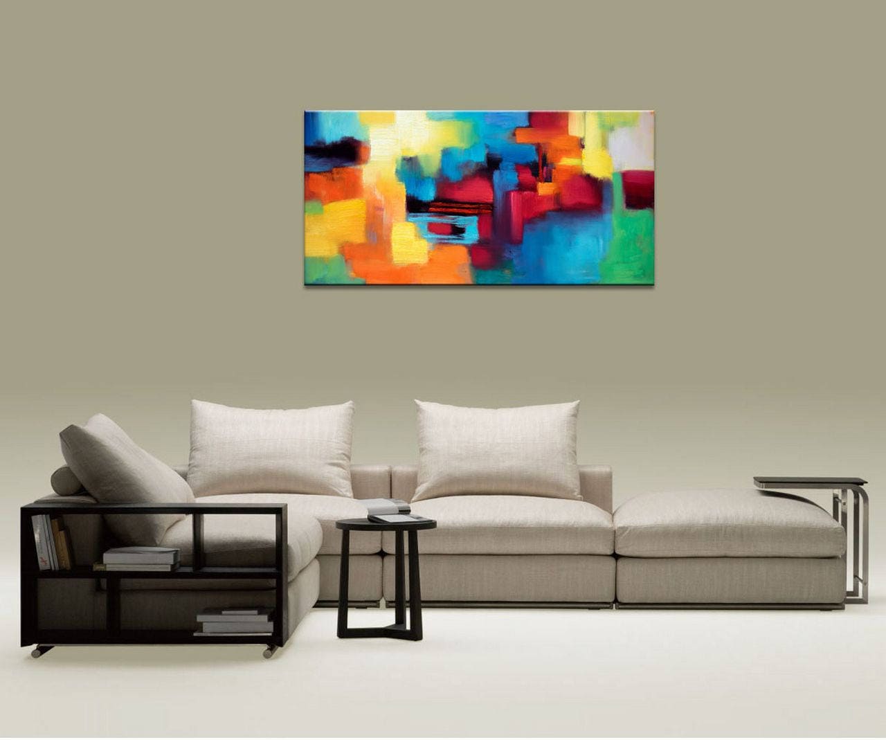 Abstract Art, Large Oil Painting, Canvas Painting, Large Wall Art Painting, Contemporary Art, Bathroom Sign, Original Abstract Art