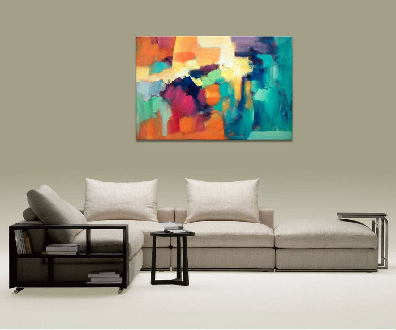 Abstract Canvas Art, Contemporary Art, Abstract Painting, Large Painting, Kitchen Wall Decor, Canvas Wall Art, Original Painting, Abstract