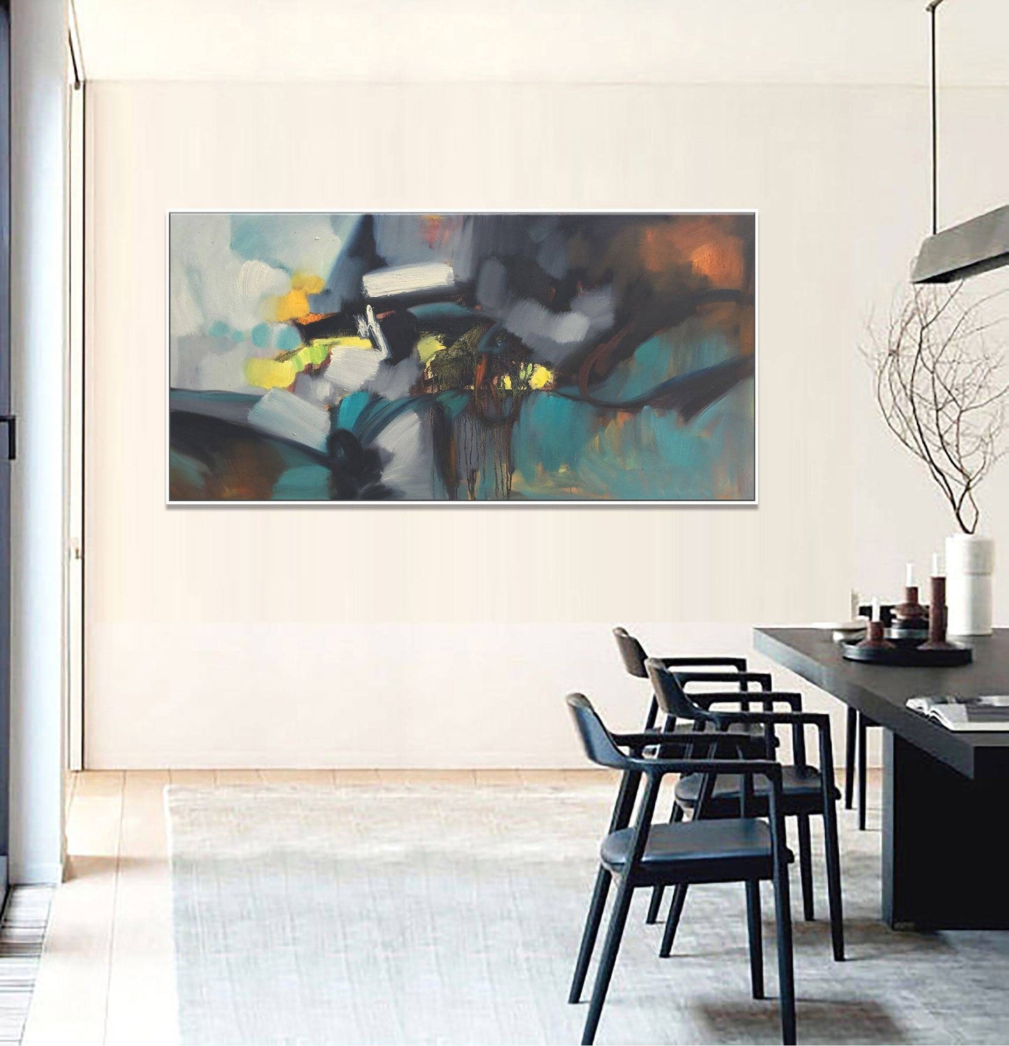 Abstract Oil Painting, Canvas Art, Dorm Decor Canvas Art, Original Artwork, Modern Painting, Abstract Wall Art, Large Oil Painting