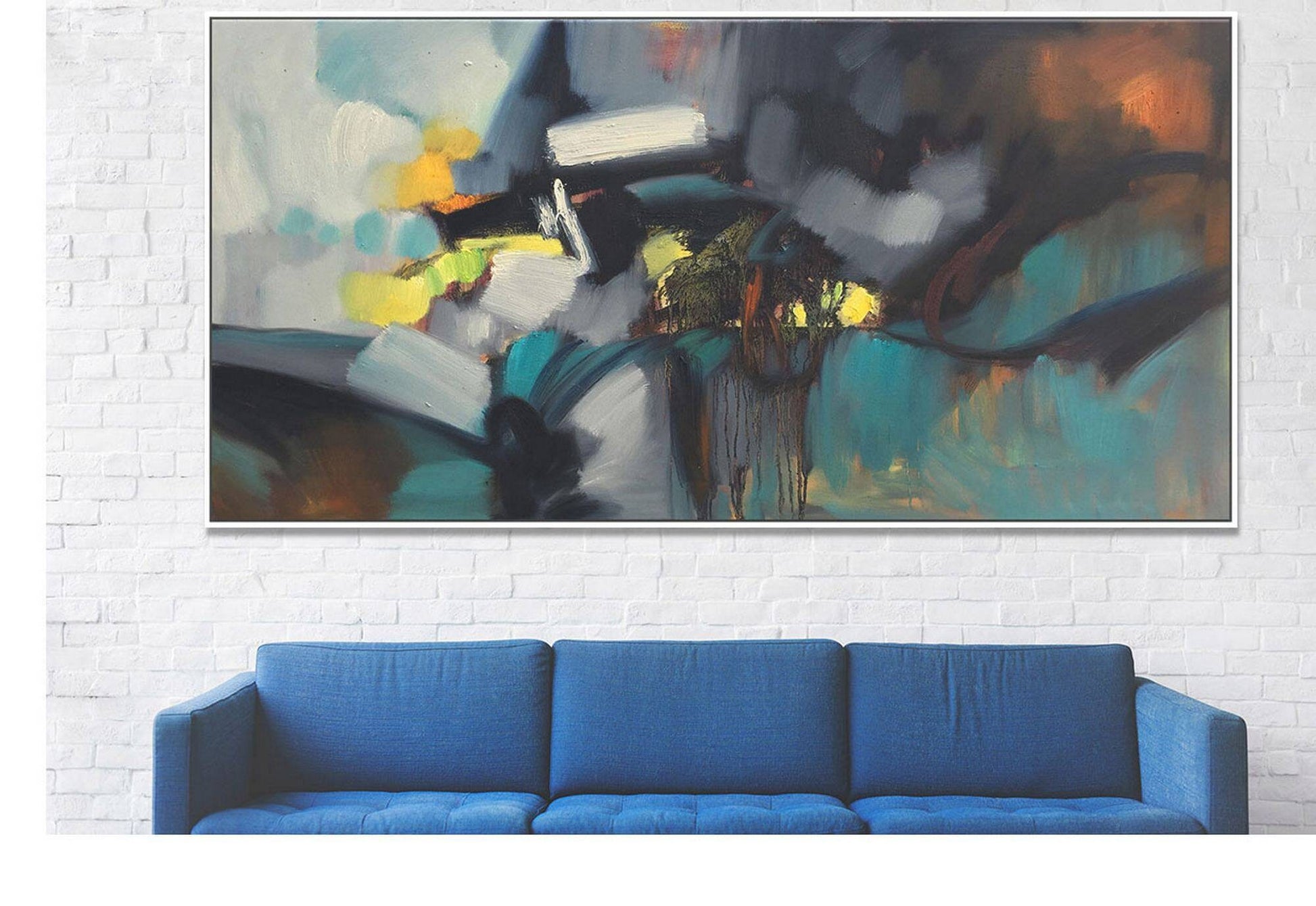 Abstract Oil Painting, Canvas Art, Dorm Decor Canvas Art, Original Artwork, Modern Painting, Abstract Wall Art, Large Oil Painting