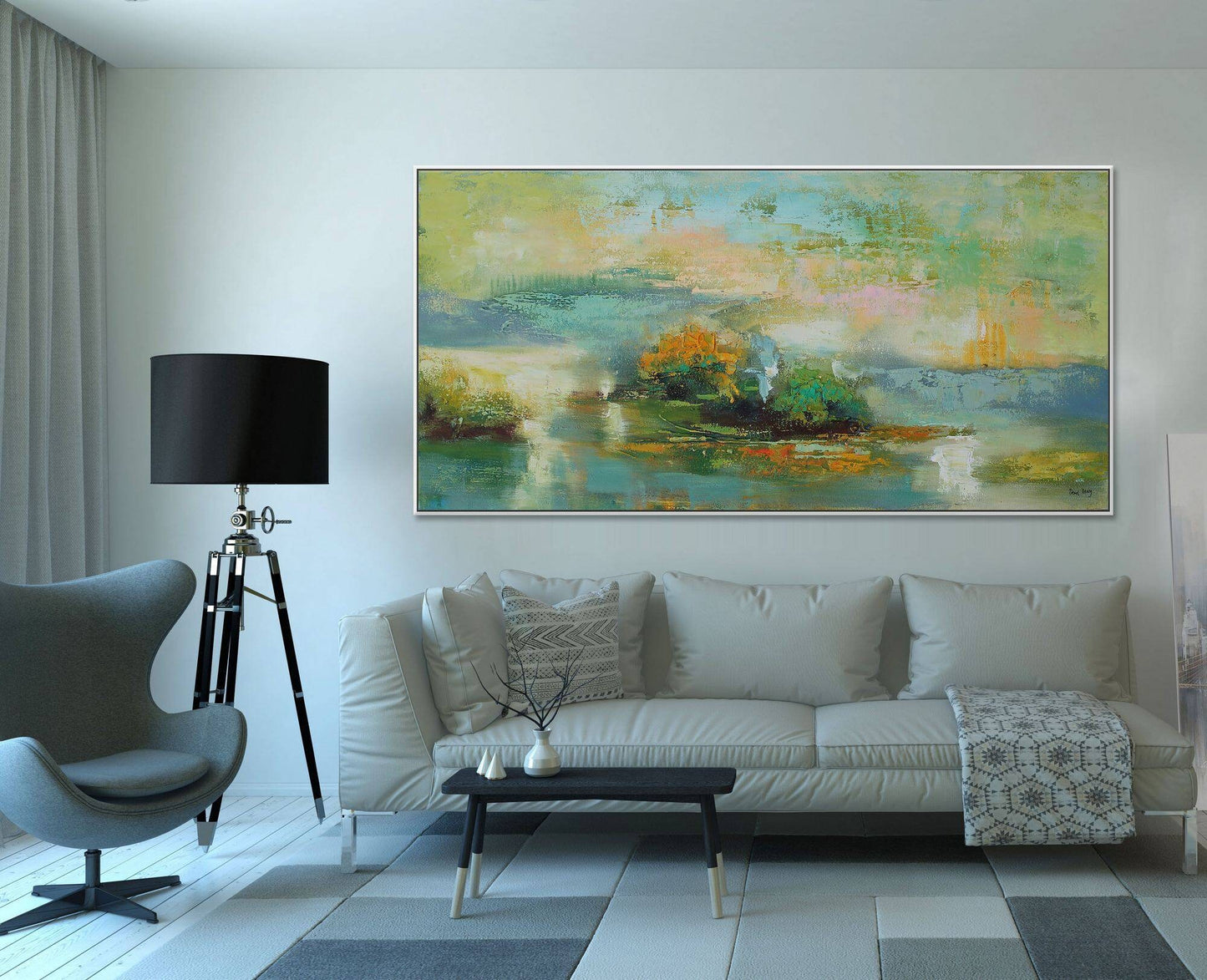 Abstract Canvas Painting, Abstract Landcape Oil, Abstract Painting, Large Abstract Painting, Original Oil Painting, Modern Painting