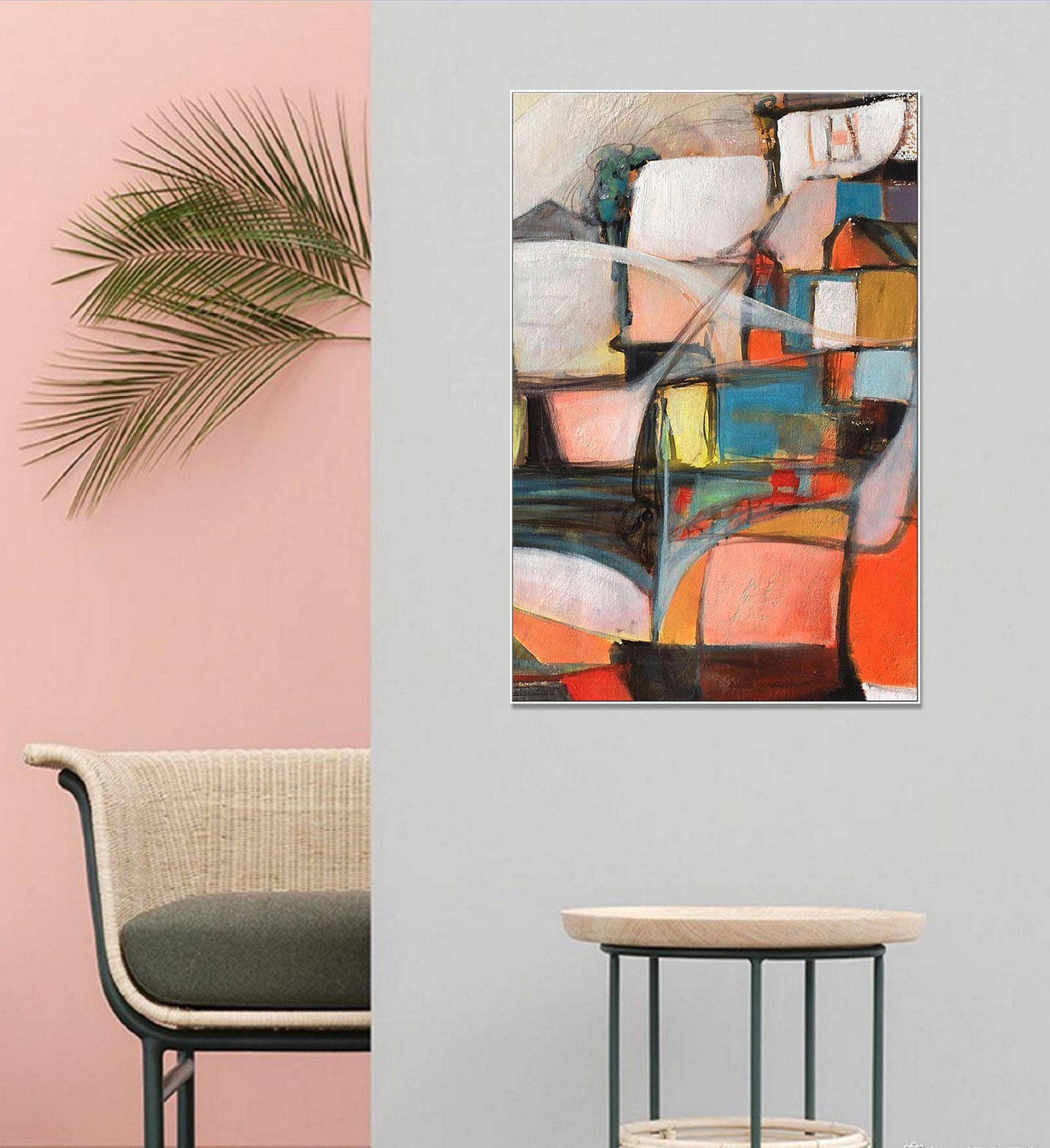 Contemporary Art, Large Abstract Painting, Large Wall Art, Kitchen Wall Decor, Oil Painting Abstract, Abstract Canvas Art, Original Art