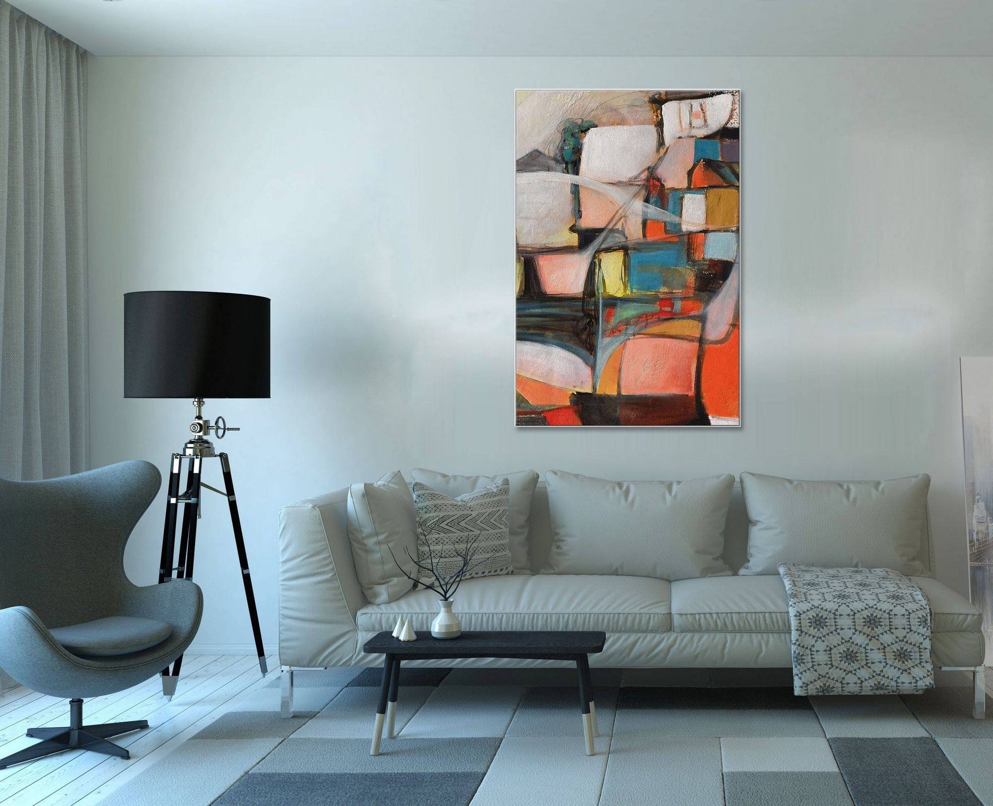 Contemporary Art, Large Abstract Painting, Large Wall Art, Kitchen Wall Decor, Oil Painting Abstract, Abstract Canvas Art, Original Art