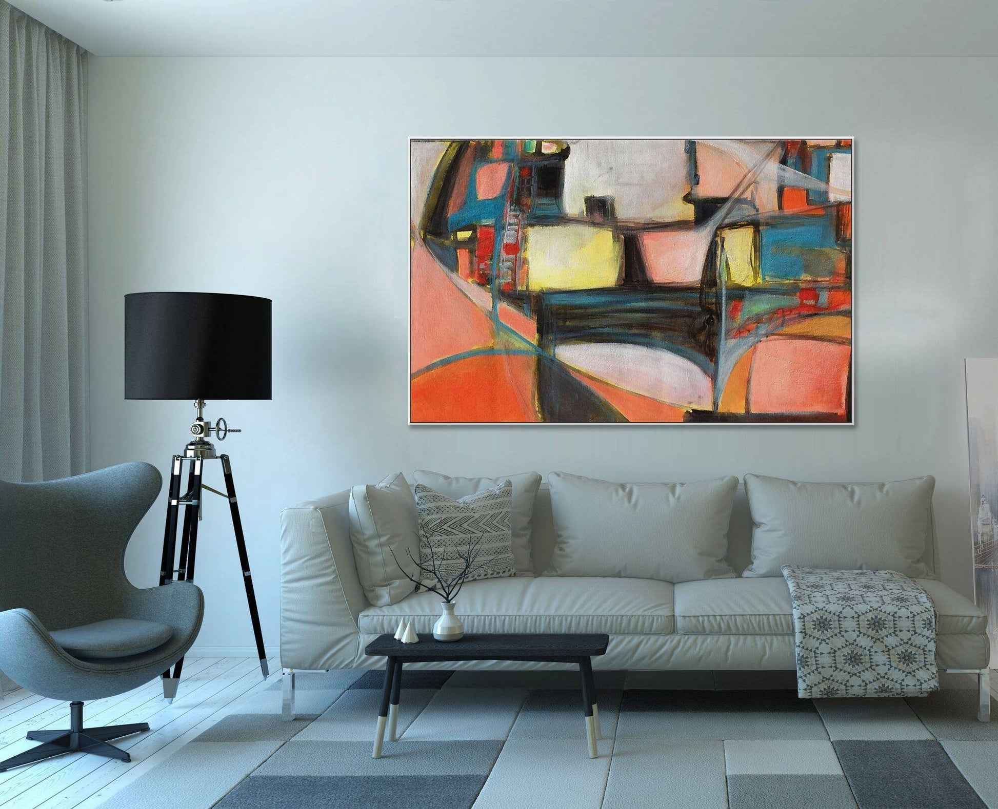 Canvas Painting, Painting Abstract, Contemporary Painting, Original Abstract Painting, Bathroom Art, Large Canvas Painting, Wall Hanging