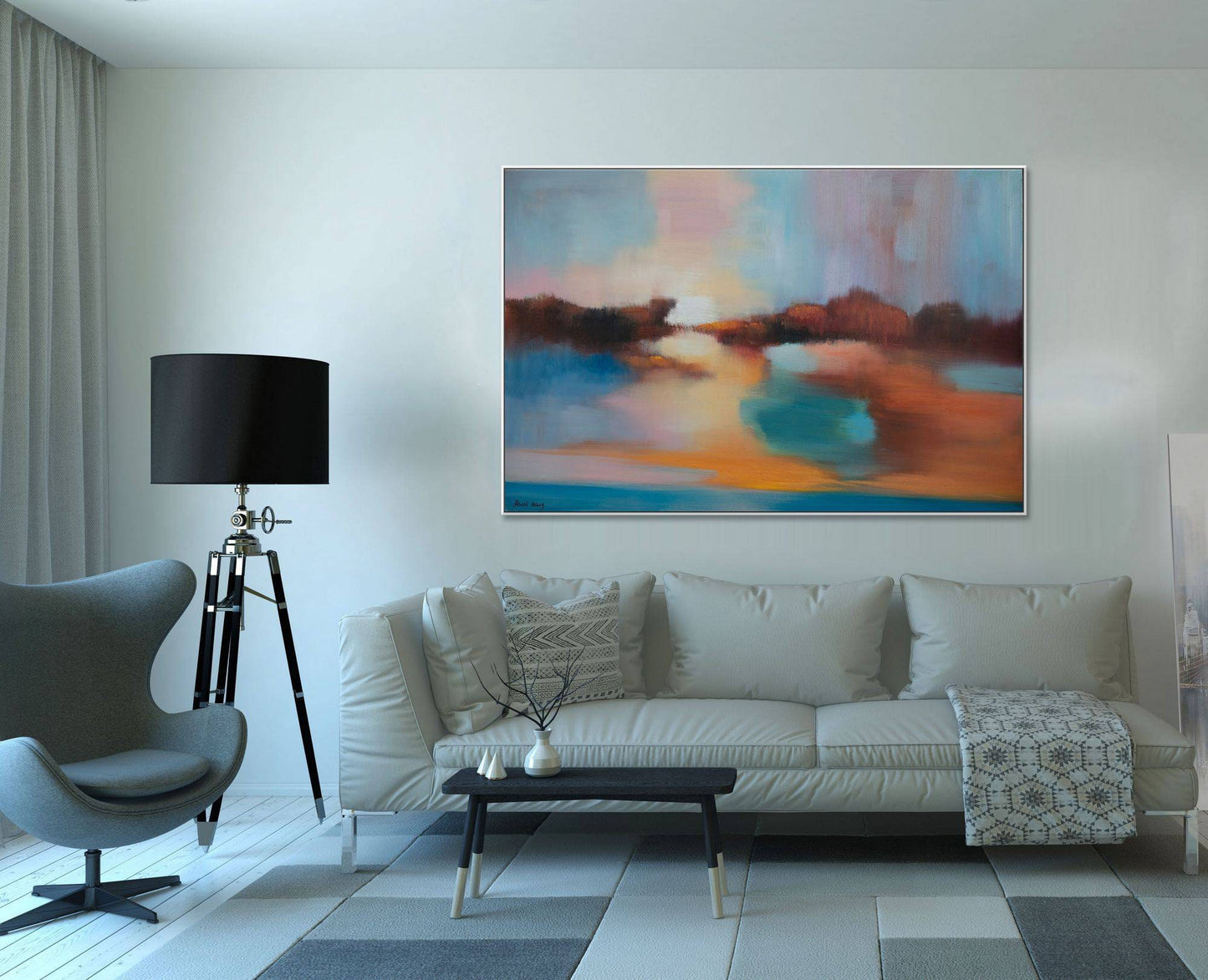 Abstract Canvas Art, Original Art, Large Wall Decor, Large Oil Painting, Bedroom Wall Decor, Modern Art, Oil Painting Abstract