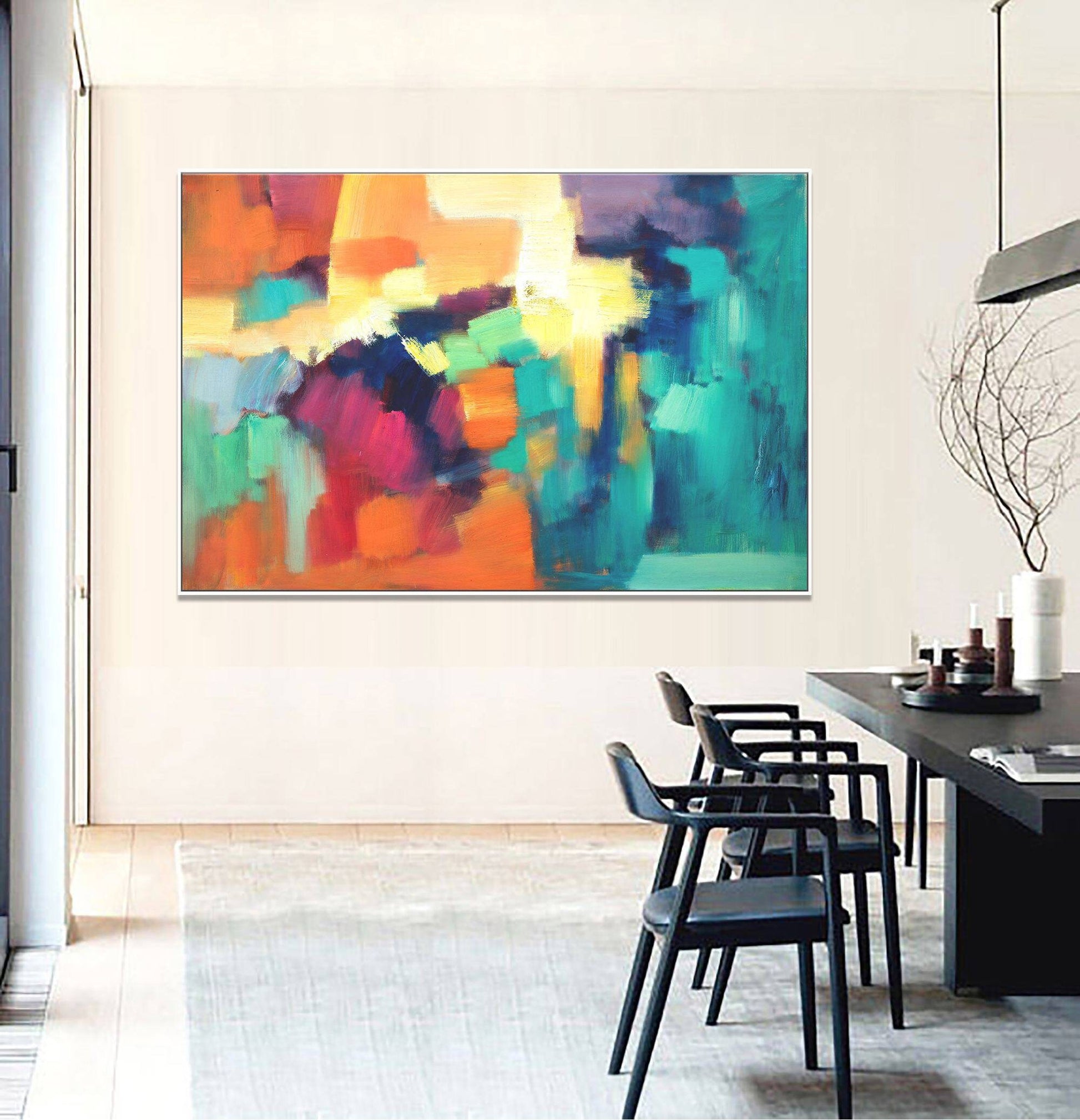 Wall Decor, Painting Abstract, Modern Art, Rustic Kitchen Decor, Canvas Art, Large Abstract Art, Original Oil Painting, Abstract Wall Art