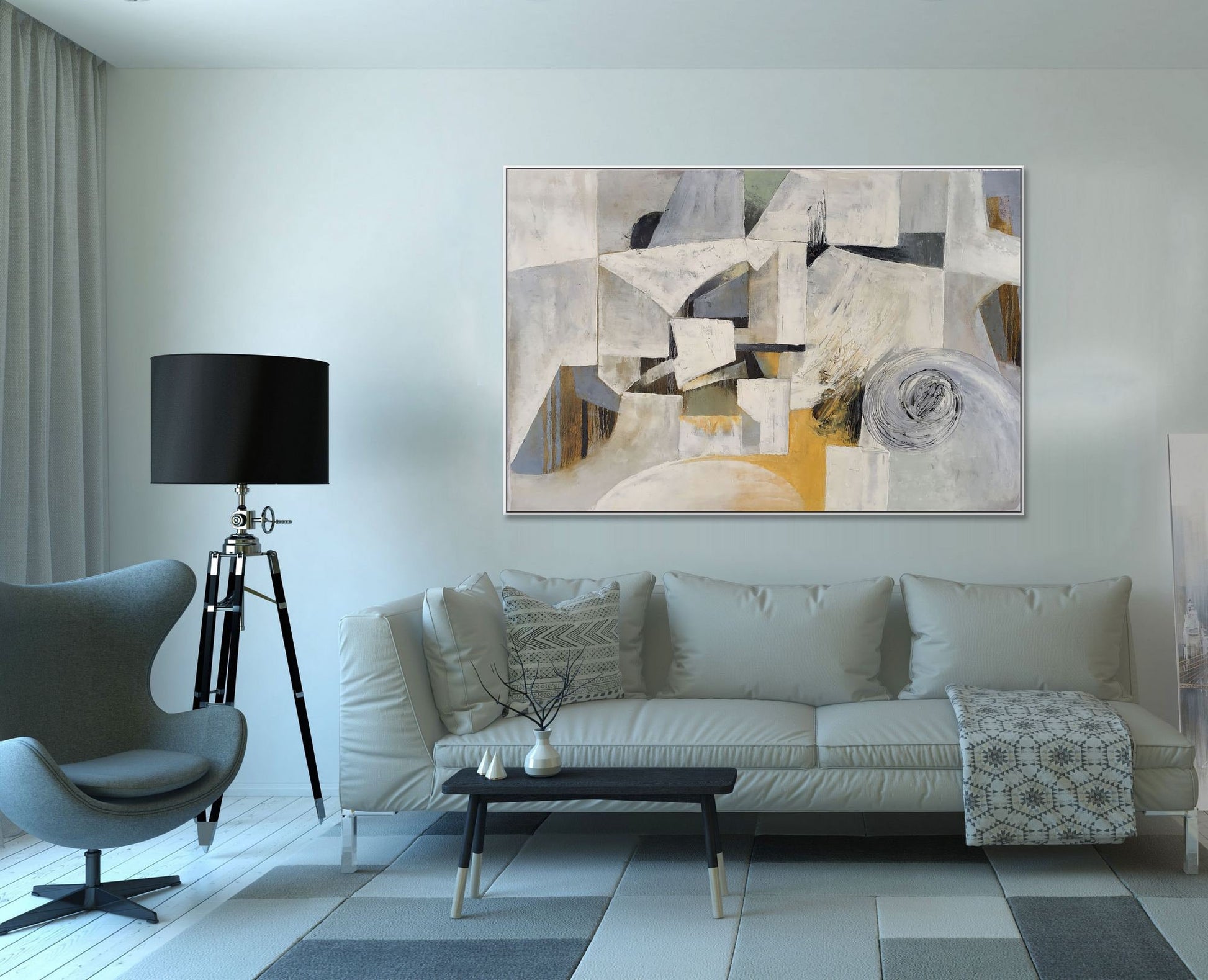 Abstract Canvas Painting, Contemporary Painting, Original Abstract Painting, Bathroom Wall Decor, Large Wall Art, Abstract Oil Painting