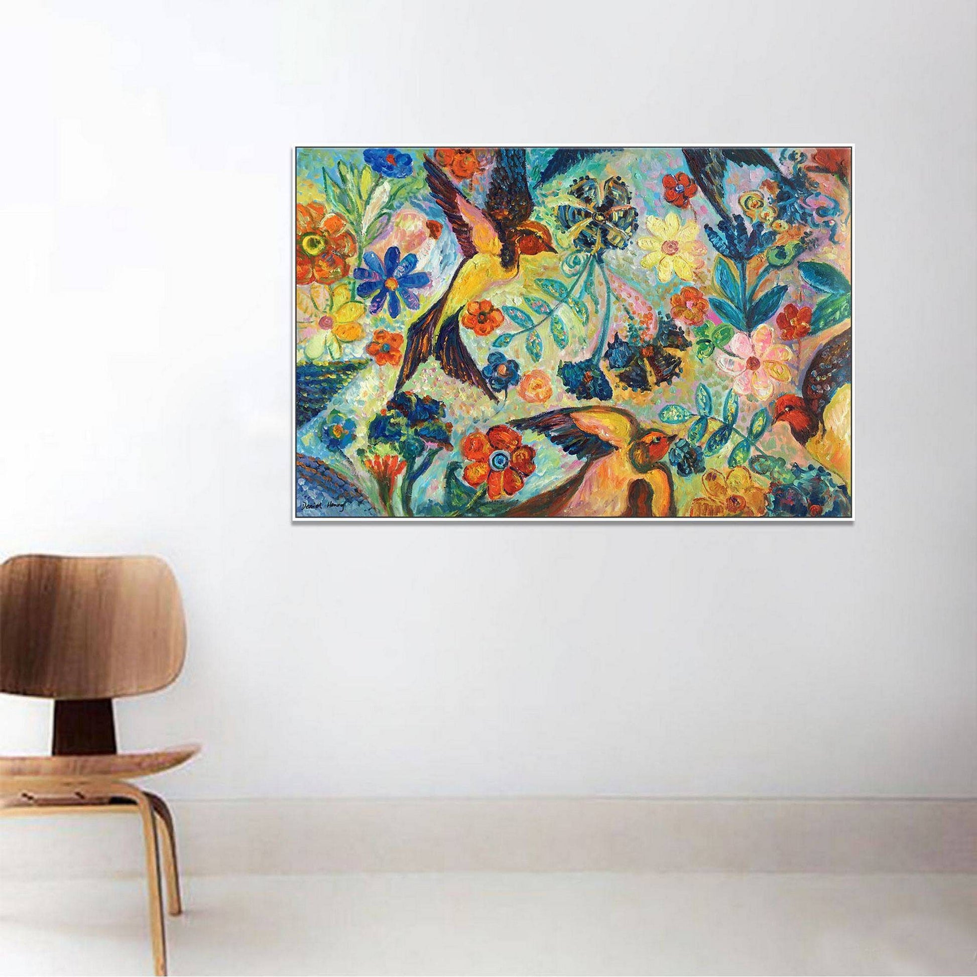 Original Artwork Birds, Modern Art, Canvas Painting, Oil Painting Abstract, Large Abstract Painting, Large Wall Art, Bathroom Wall Decor