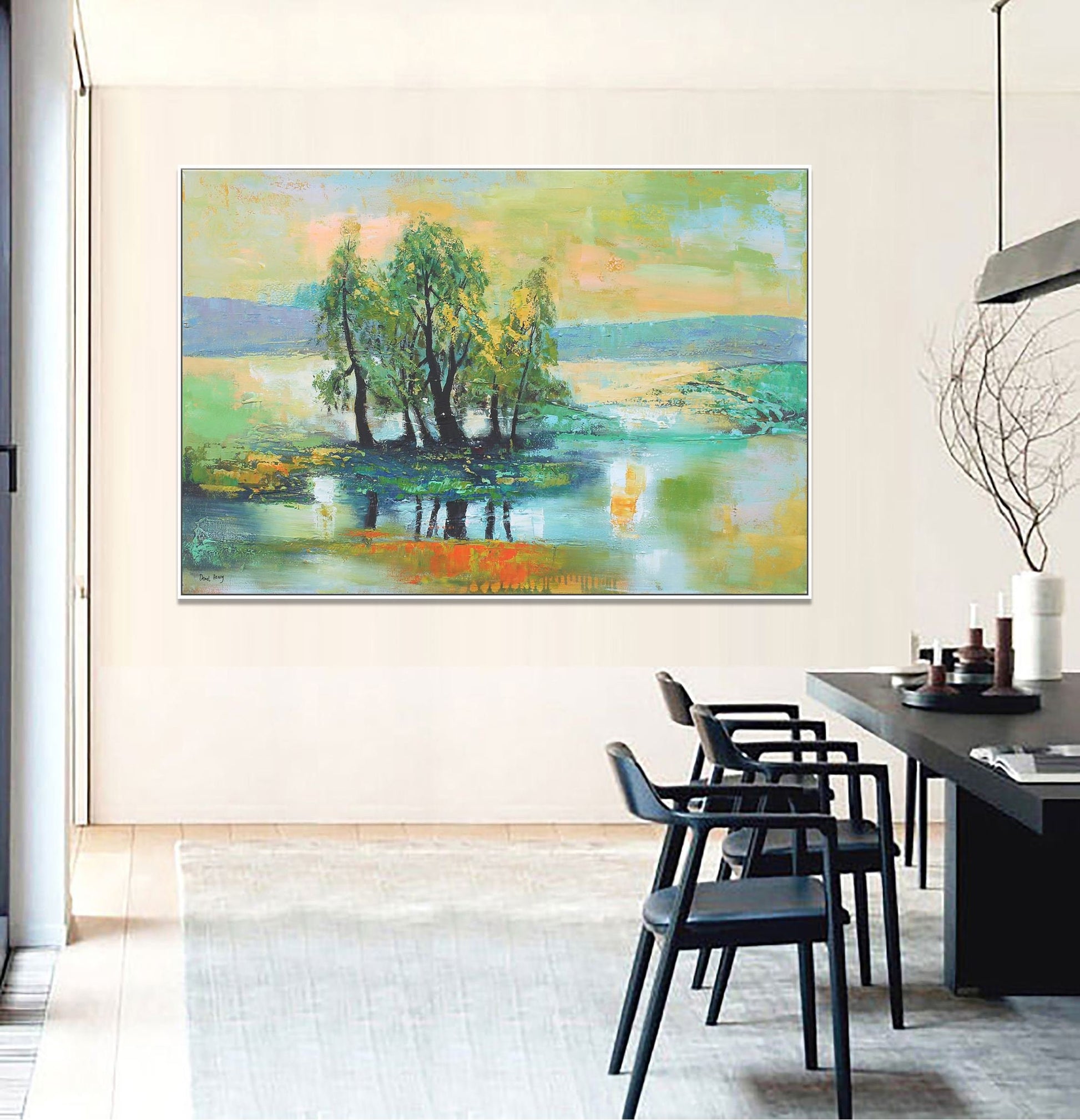 Large Abstract Landscape Painting, Abstract Canvas Art, Original Oil Painting, Contemporary Painting, Contemporary Wall Art, Abstract Art