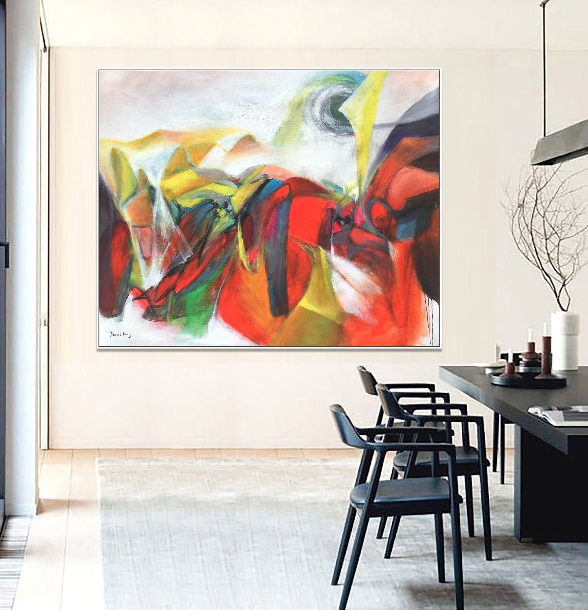 Abstract Canvas Painting, Kitchen Decor, Large Abstract Painting, Abstract Wall Art, Original Artwork, Oil Painting Abstract Modern Painting