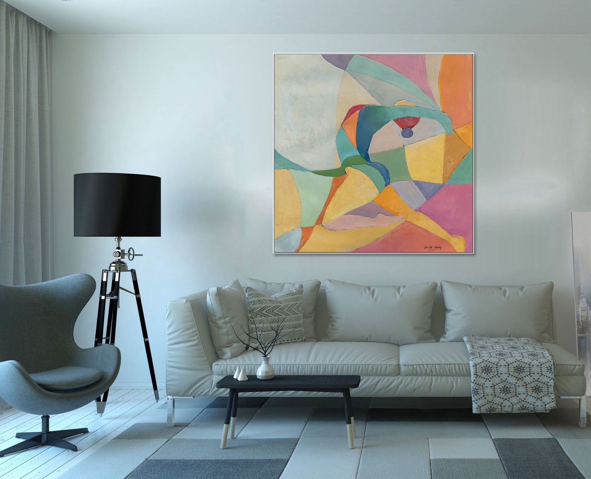 Oil Painting Abstract Dancer, Large Abstract Painting, Abstract Canvas Art, Painting Abstract, Modern Art, Extra Large Wall Art