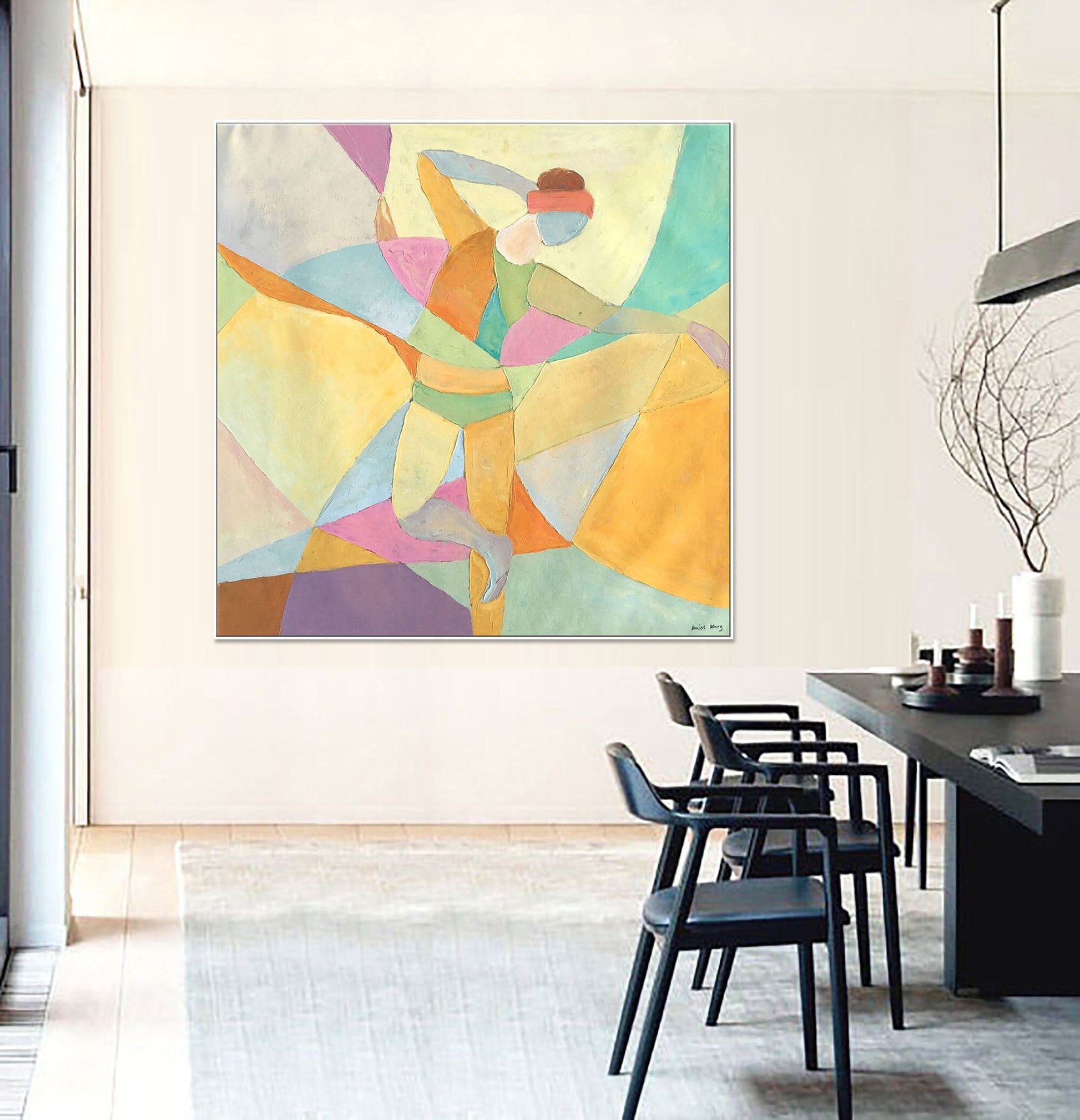 Oil Painting Abstract, Original Abstract Painting, Painting Abstract Dancer, Modern Painting, Living Room Art, Large Oil Painting