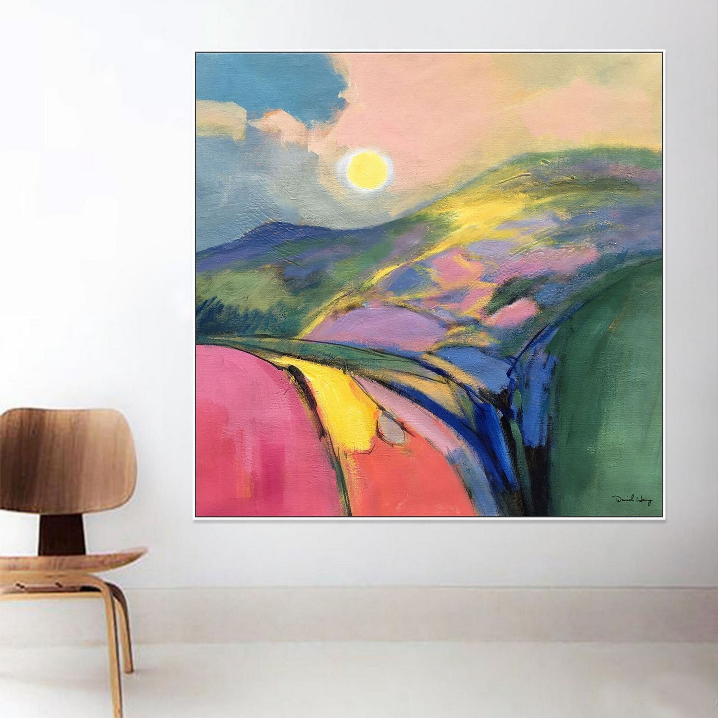 Abstract Landscape Oil Painting, Wall Decor, Canvas Painting, Large Art, Contemporary Art, Original Abstract Painting, Abstract Wall Art