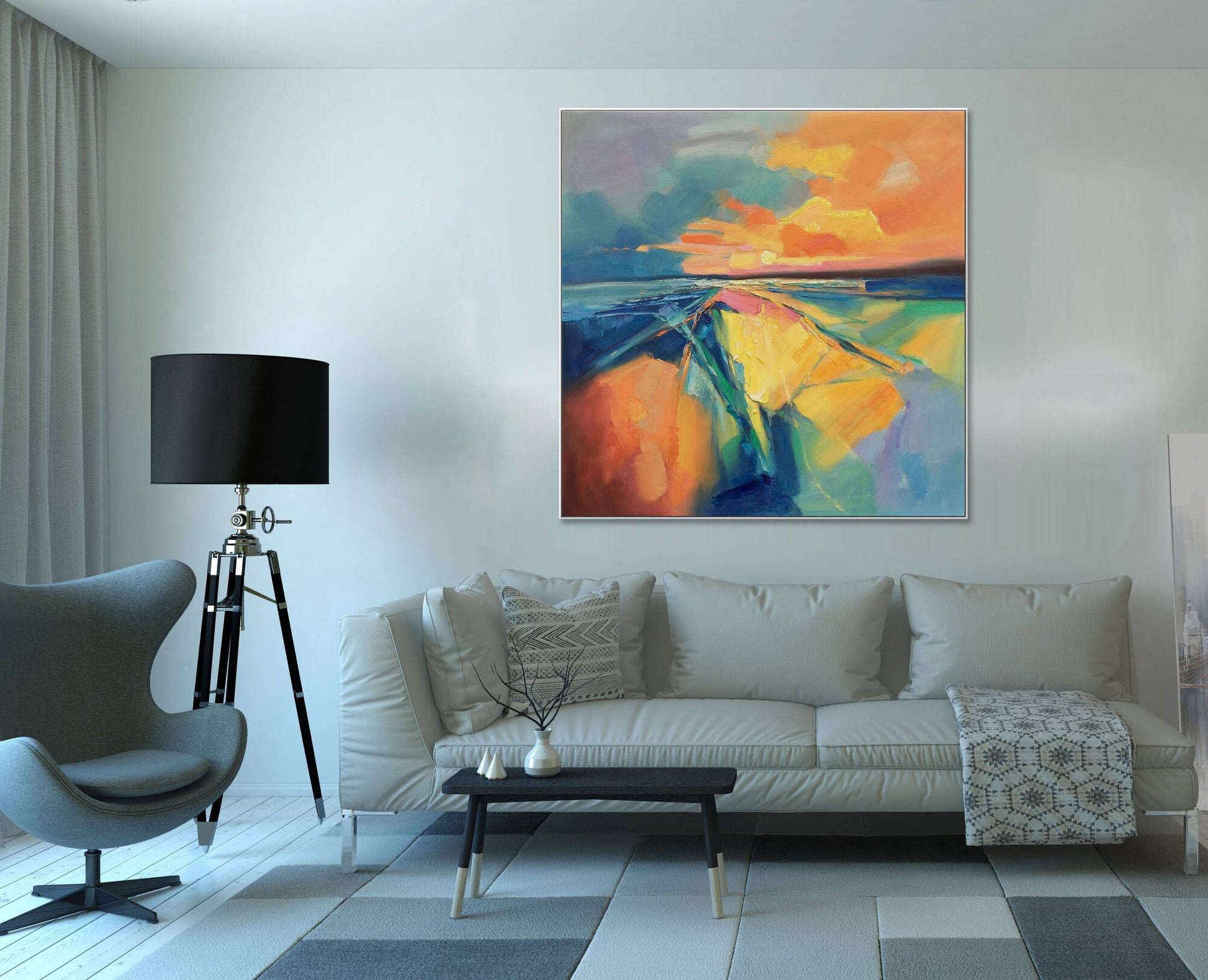 Oil Painting Abstract Landscape, Contemporary Painting, Original Painting, Painting Abstract, Abstract Canvas Art, Large Abstract Painting