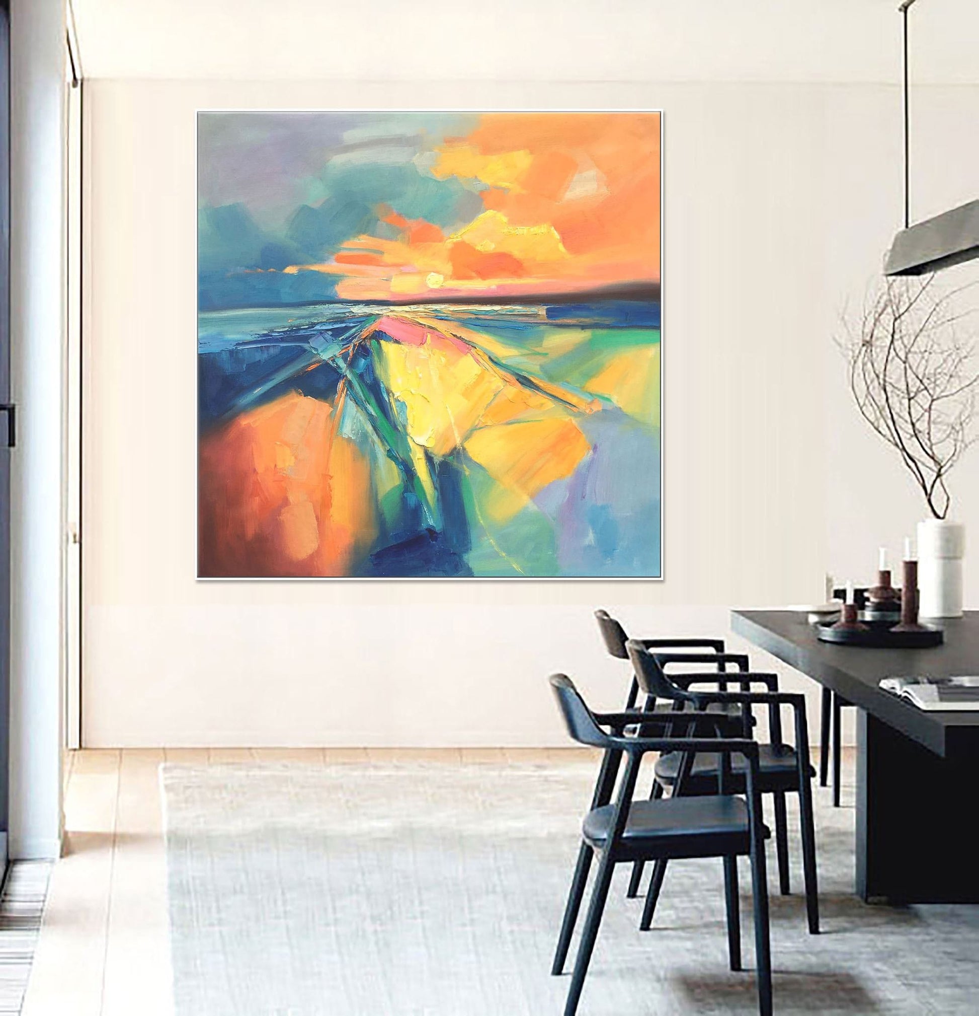 Oil Painting Abstract Landscape, Contemporary Painting, Original Painting, Painting Abstract, Abstract Canvas Art, Large Abstract Painting