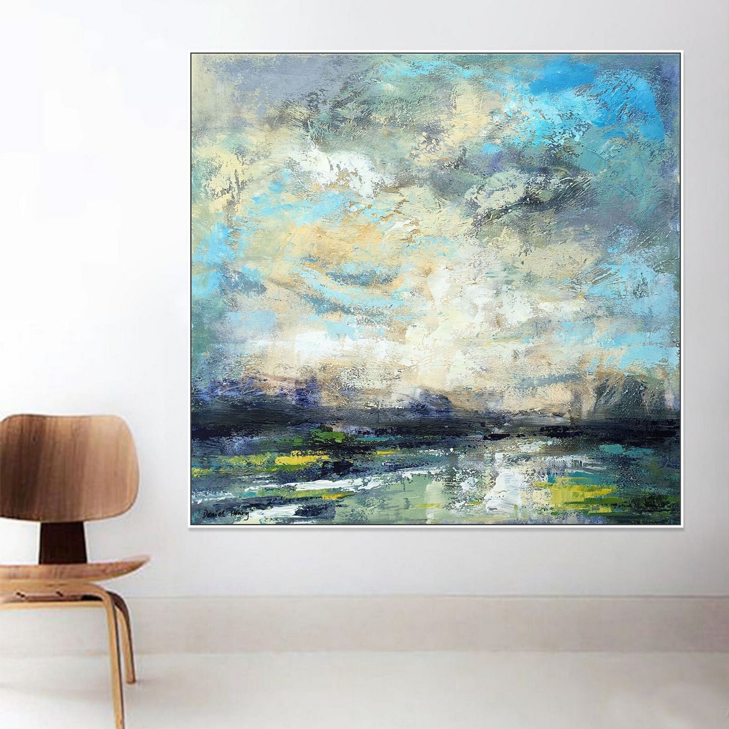 Oil Painting Abstract Seascape, Contemporary Art, Original Painting, Abstract Canvas Painting, Abstract Art, Master Bedroom Decor, Wall Art