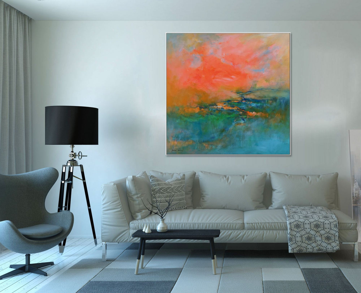 Abstract Landscape Oil Painting, Contemporary Painting, Contemporary Wall Art Original Abstract Art, Abstract Canvas Art, Large Oil Painting