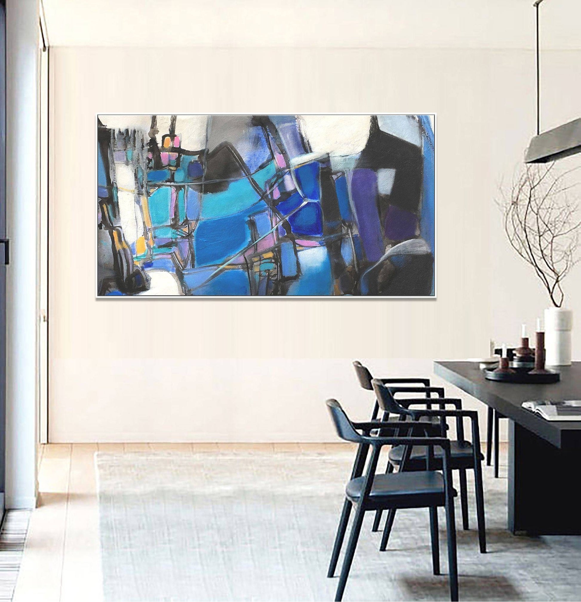 Abstract Modern Art, Original Abstract Art, Painting Abstract, Canvas Painting, Large Abstract Painting, Kitchen Decor, Large Wall Decor