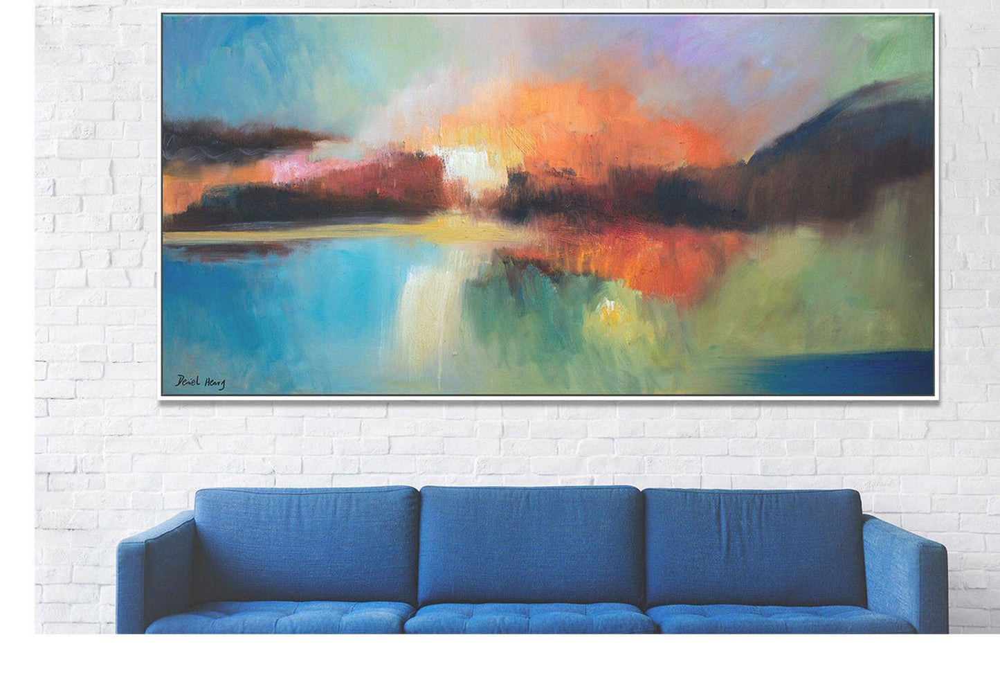 Abstract Canvas Painting, Modern Art, Large Art, Large Wall Art Painting, Original Art, Bathroom Art, Oil Painting Abstract