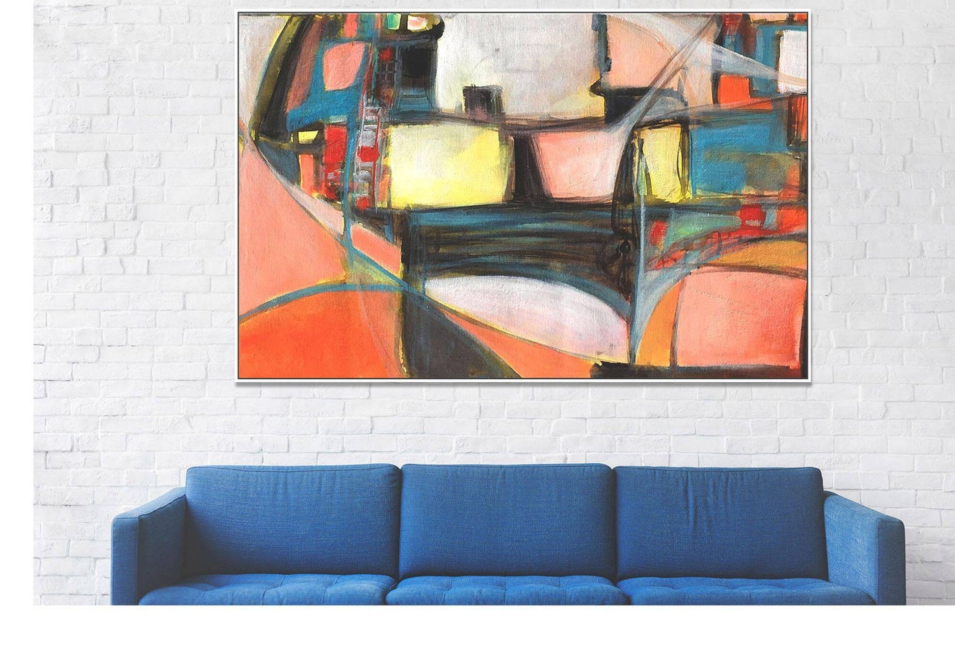 Canvas Painting, Painting Abstract, Contemporary Painting, Original Abstract Painting, Bathroom Art, Large Canvas Painting, Wall Hanging