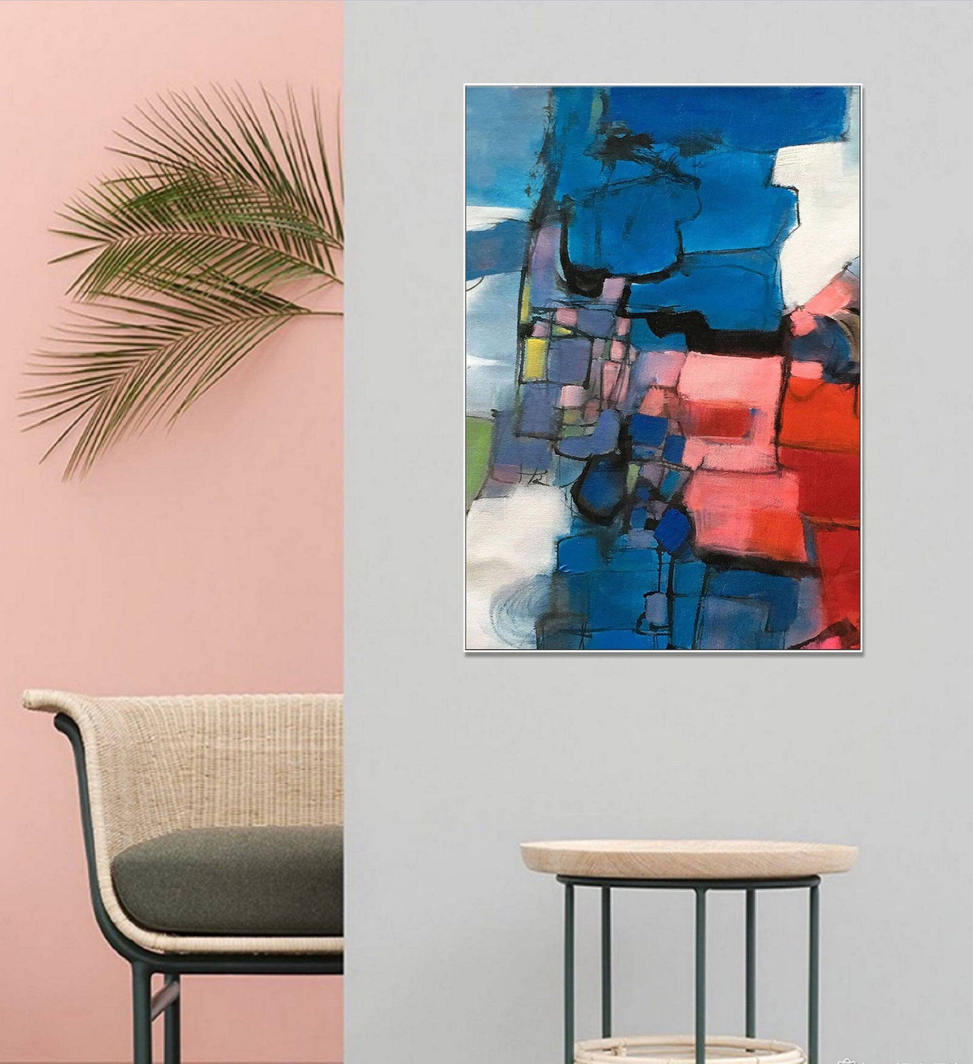 Oil Painting Abstract Canvas Painting, Modern Art, Wall Art, Abstract Art, Large Oil Painting, Original Abstract Art, Bathroom Art