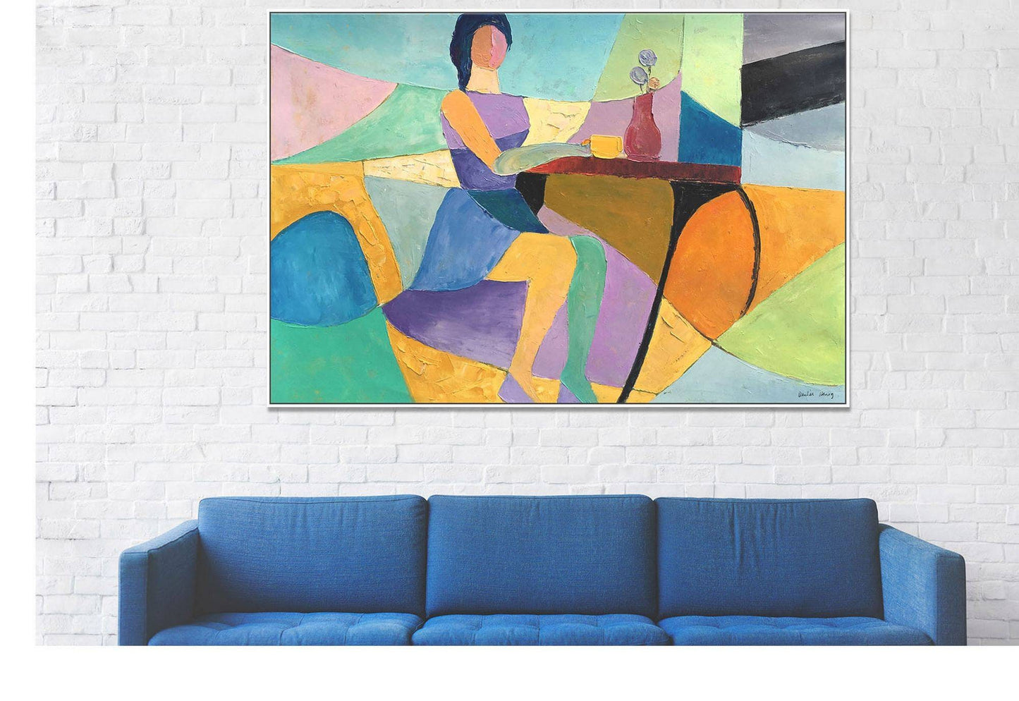 Original Artwork Music Player, Large Oil Painting, Contemporary Wall Art, Bedroom Wall Decor, Abstract Canvas Painting, Abstract Art