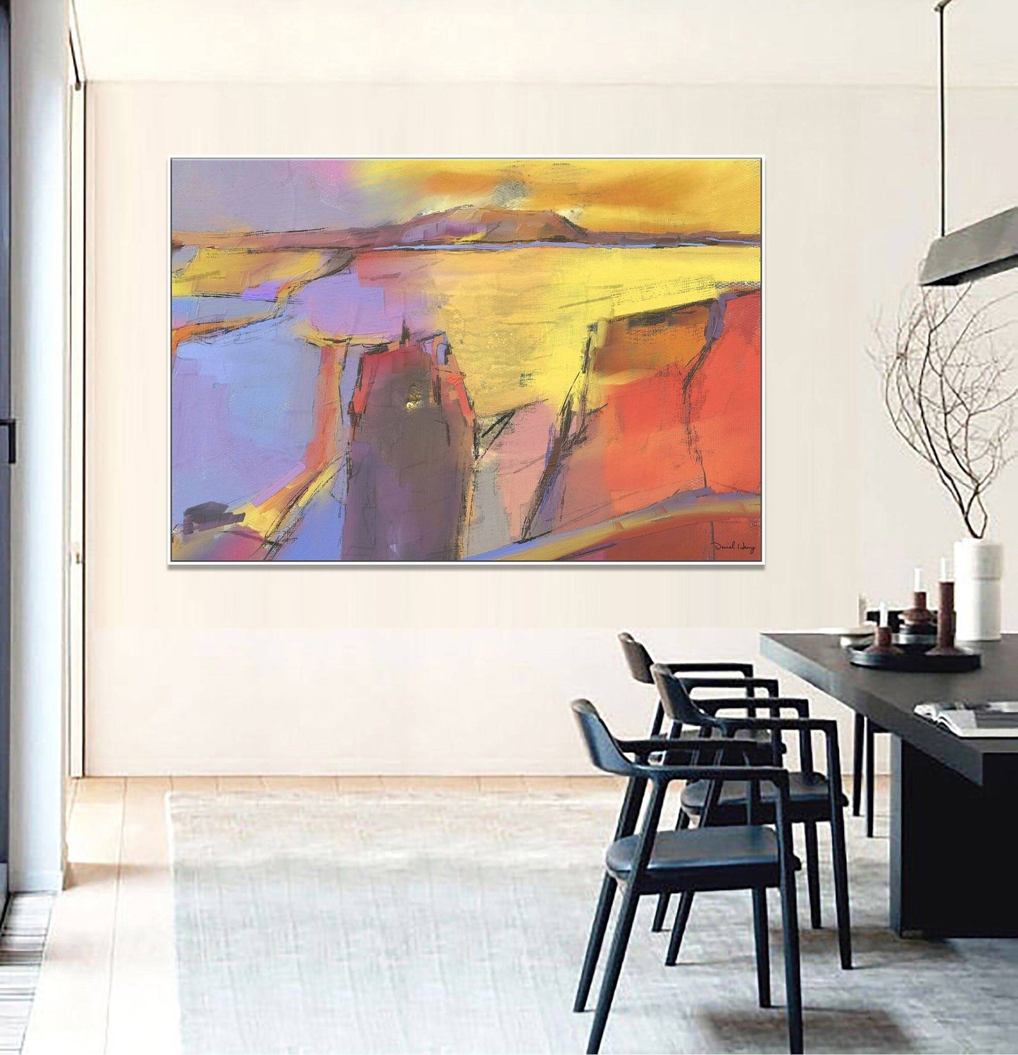 Abstract Landscape Oil Painting, Extra Large Wall Art, Canvas Art, Modern Painting, Large Art, Original Abstract Art, Master Bedroom Decor