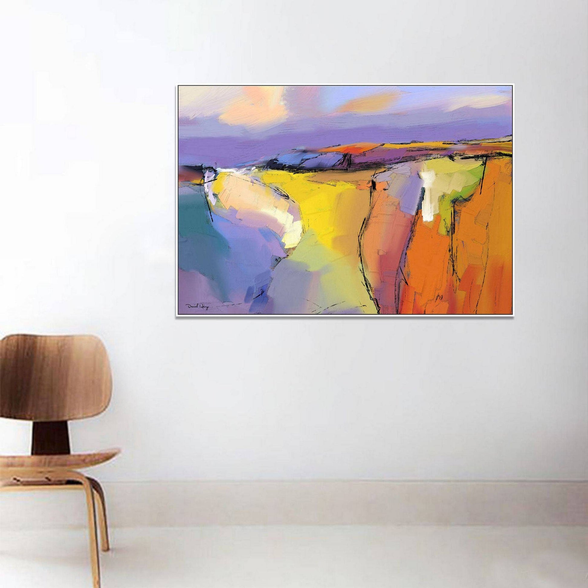 Canvas Painting, Original Painting, Kitchen Wall Decor, Large Canvas Painting, Modern Art, Wall Hanging, Abstract Landscape Oil Painting