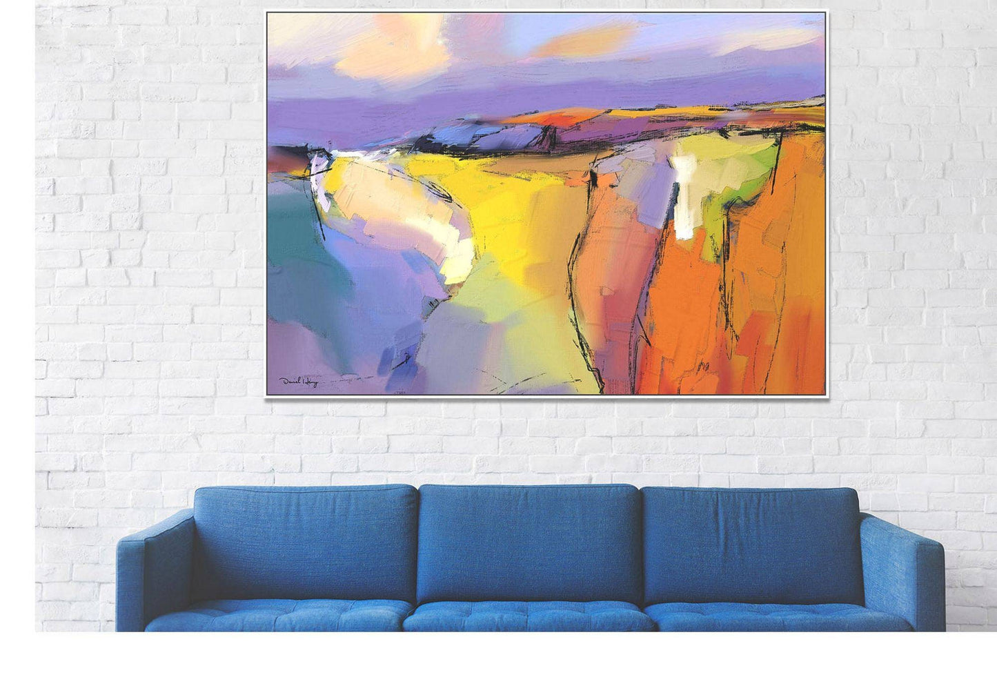 Canvas Painting, Original Painting, Kitchen Wall Decor, Large Canvas Painting, Modern Art, Wall Hanging, Abstract Landscape Oil Painting