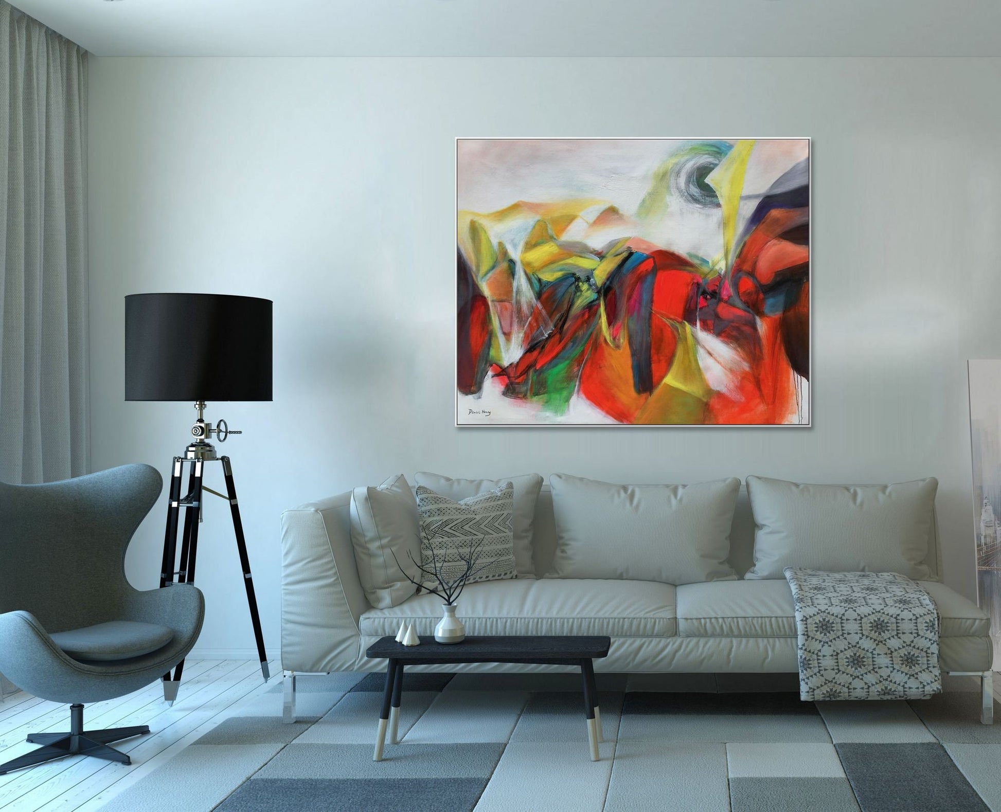 Abstract Canvas Painting, Kitchen Decor, Large Abstract Painting, Abstract Wall Art, Original Artwork, Oil Painting Abstract Modern Painting