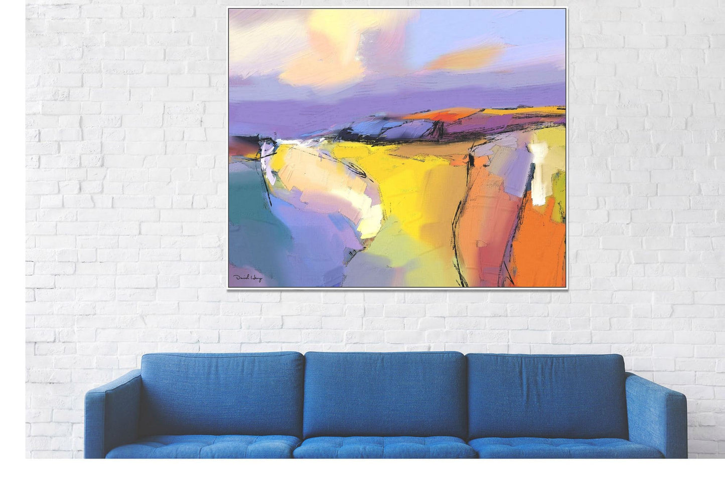 Abstract Landscape Painting, Master Bedroom Decor, Abstract Canvas Art, Original Art, Contemporary Art, Modern Wall Art, Large Abstract Art