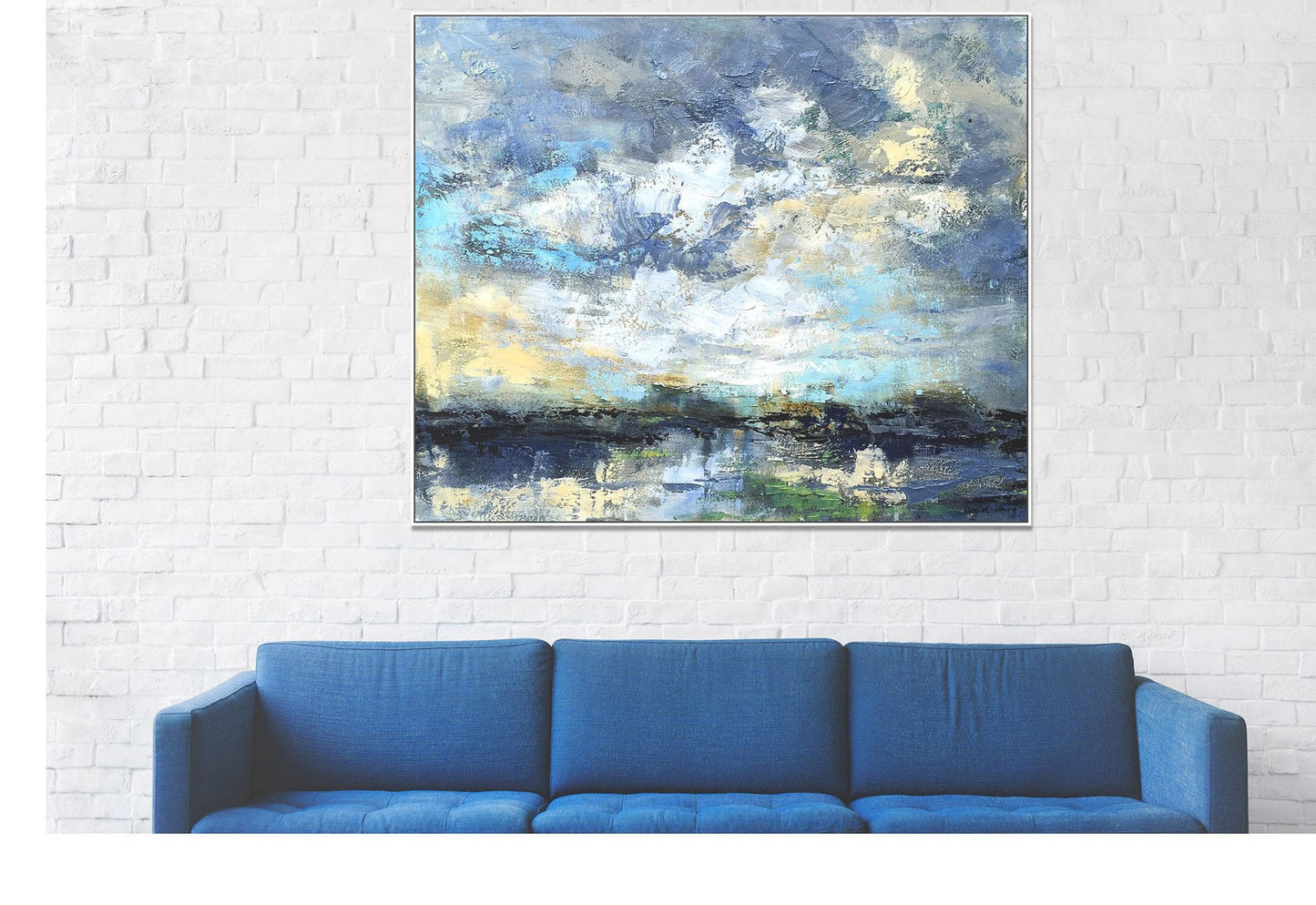 Oil Painting Abstract Landscape, Large Canvas Painting, Modern Art, Original Painting, Abstract Art, Large Wall Art, Bedroom Wall Decor