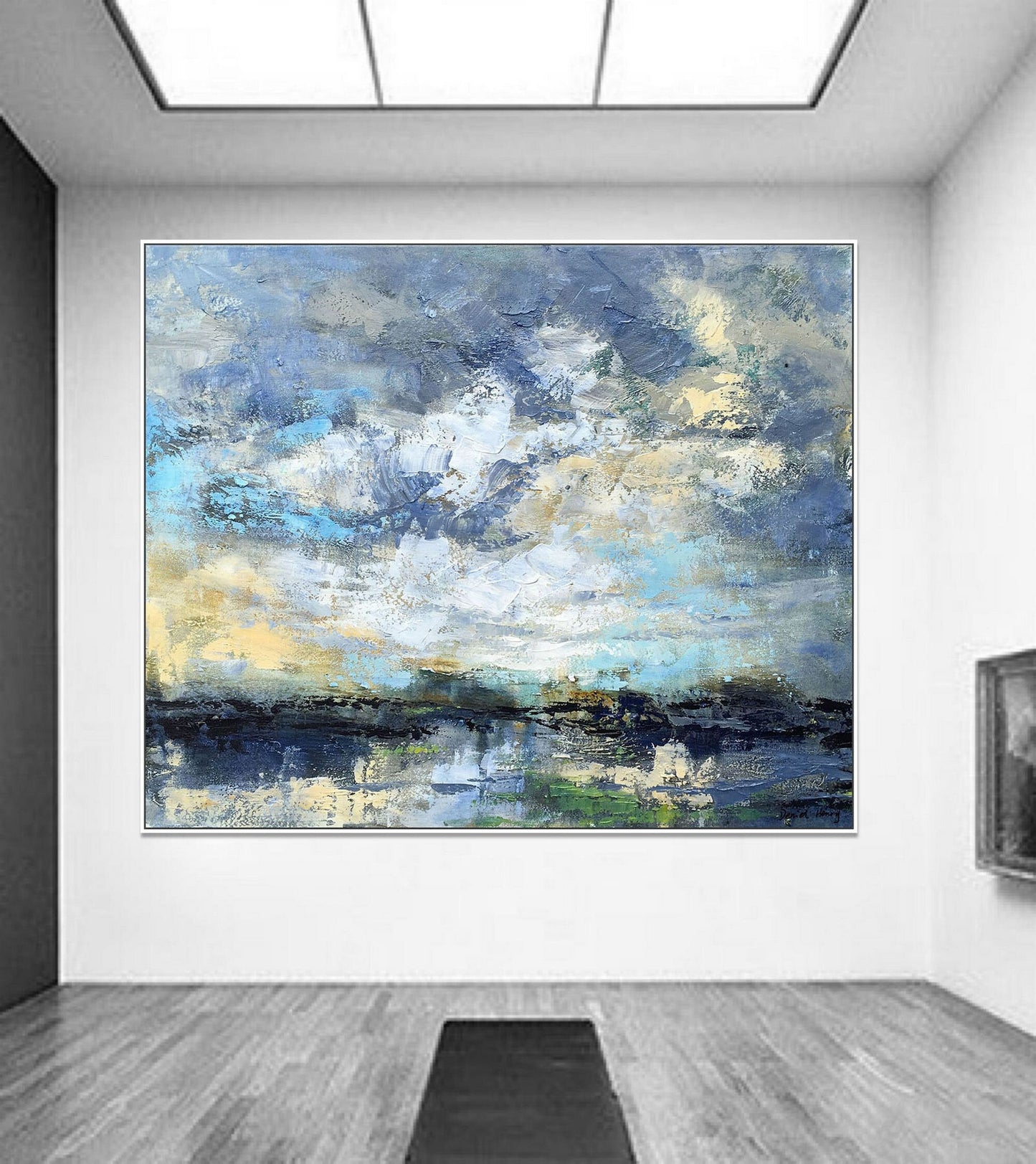 Oil Painting Abstract Landscape, Large Canvas Painting, Modern Art, Original Painting, Abstract Art, Large Wall Art, Bedroom Wall Decor