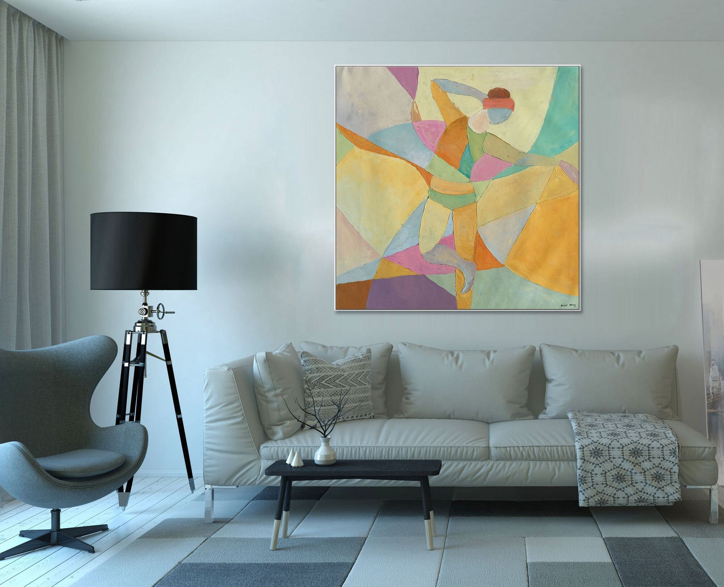 Oil Painting Abstract, Original Abstract Painting, Painting Abstract Dancer, Modern Painting, Living Room Art, Large Oil Painting