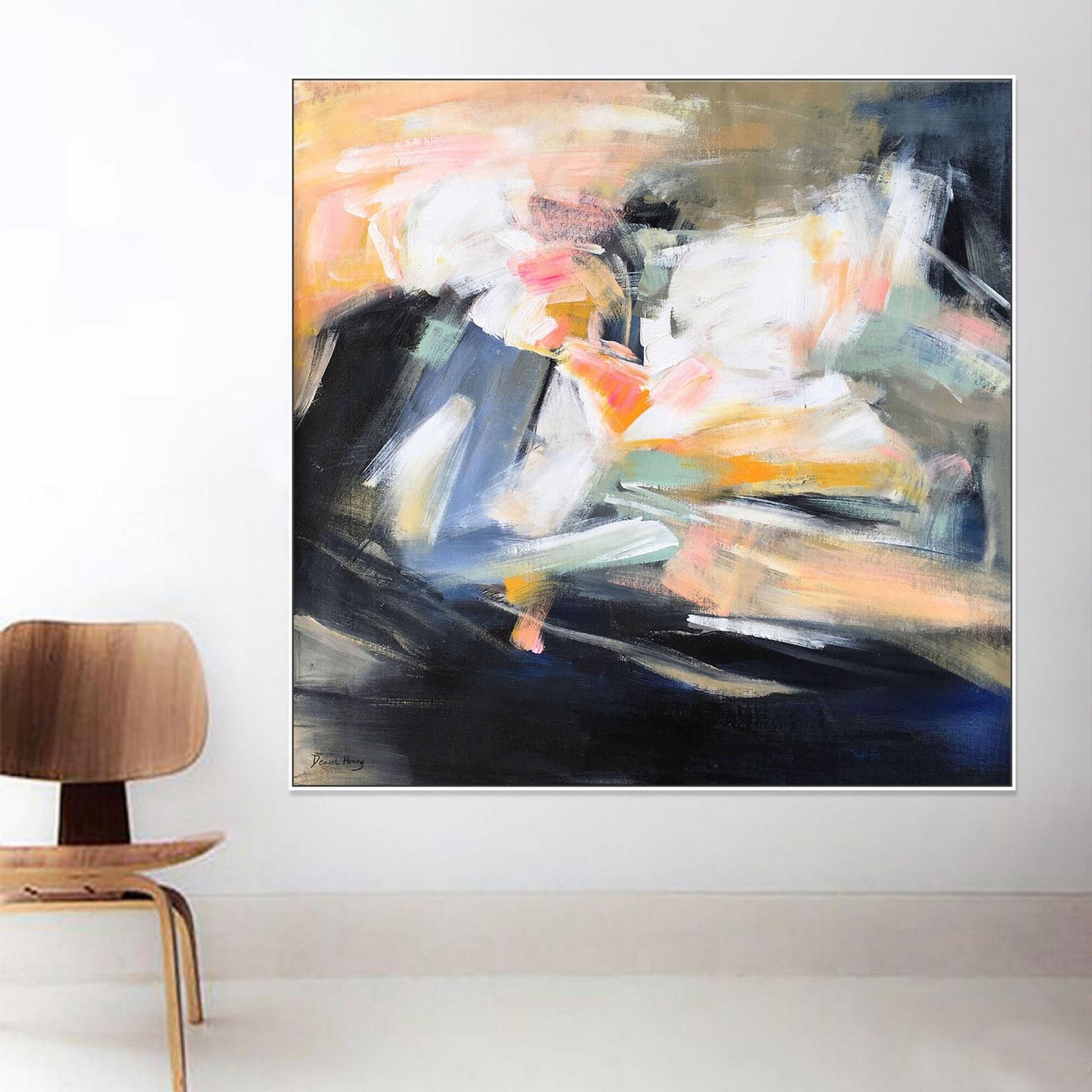 Abstract Oil Painting, Contemporary Art, Large Painting, Abstract Canvas Art, Kitchen Art, Original Painting, Canvas Wall Decor