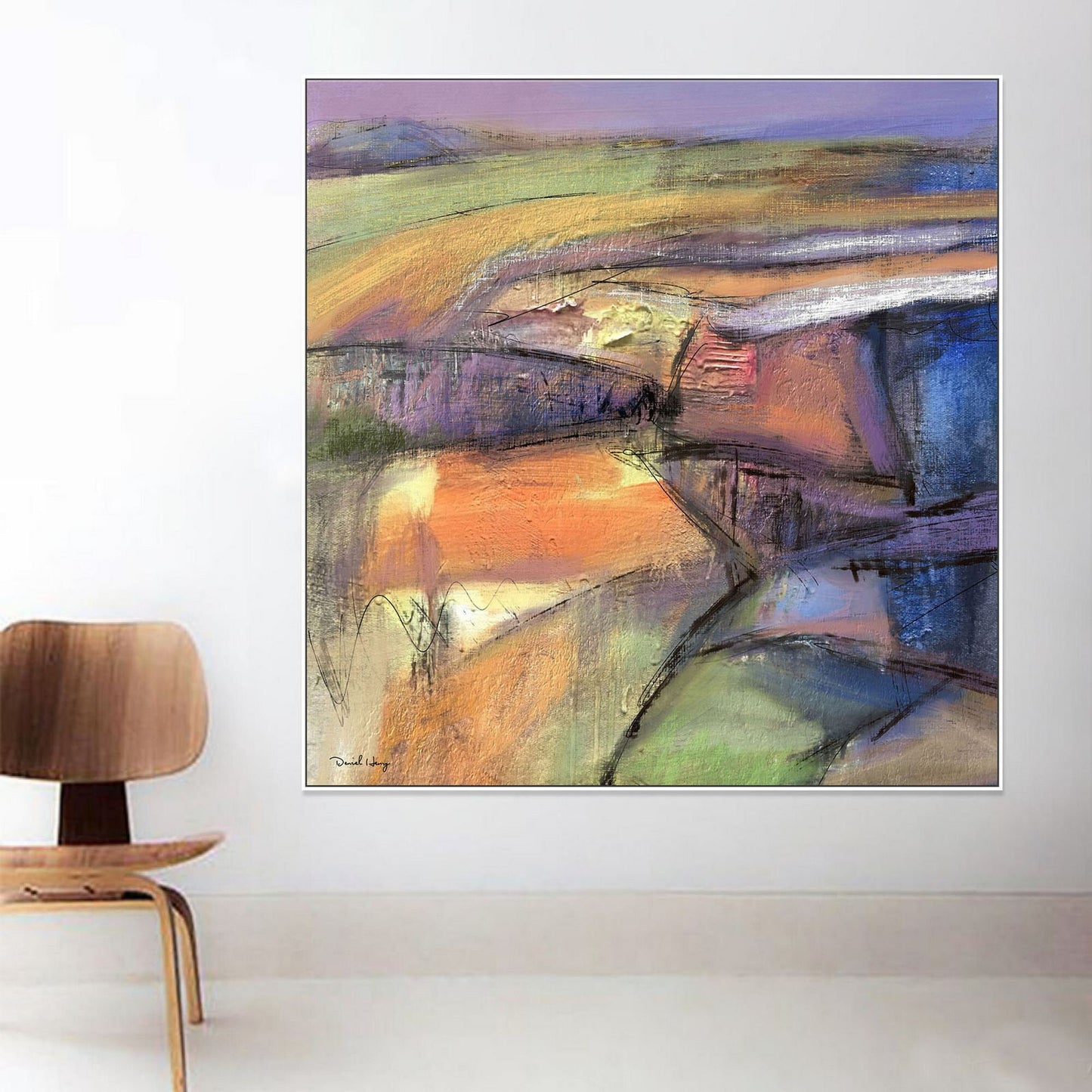 Abstract Oil Painting, Large Canvas Painting, Contemporary Painting, Bedroom Decor, Abstract Canvas Painting, Large Canvas Wall Art